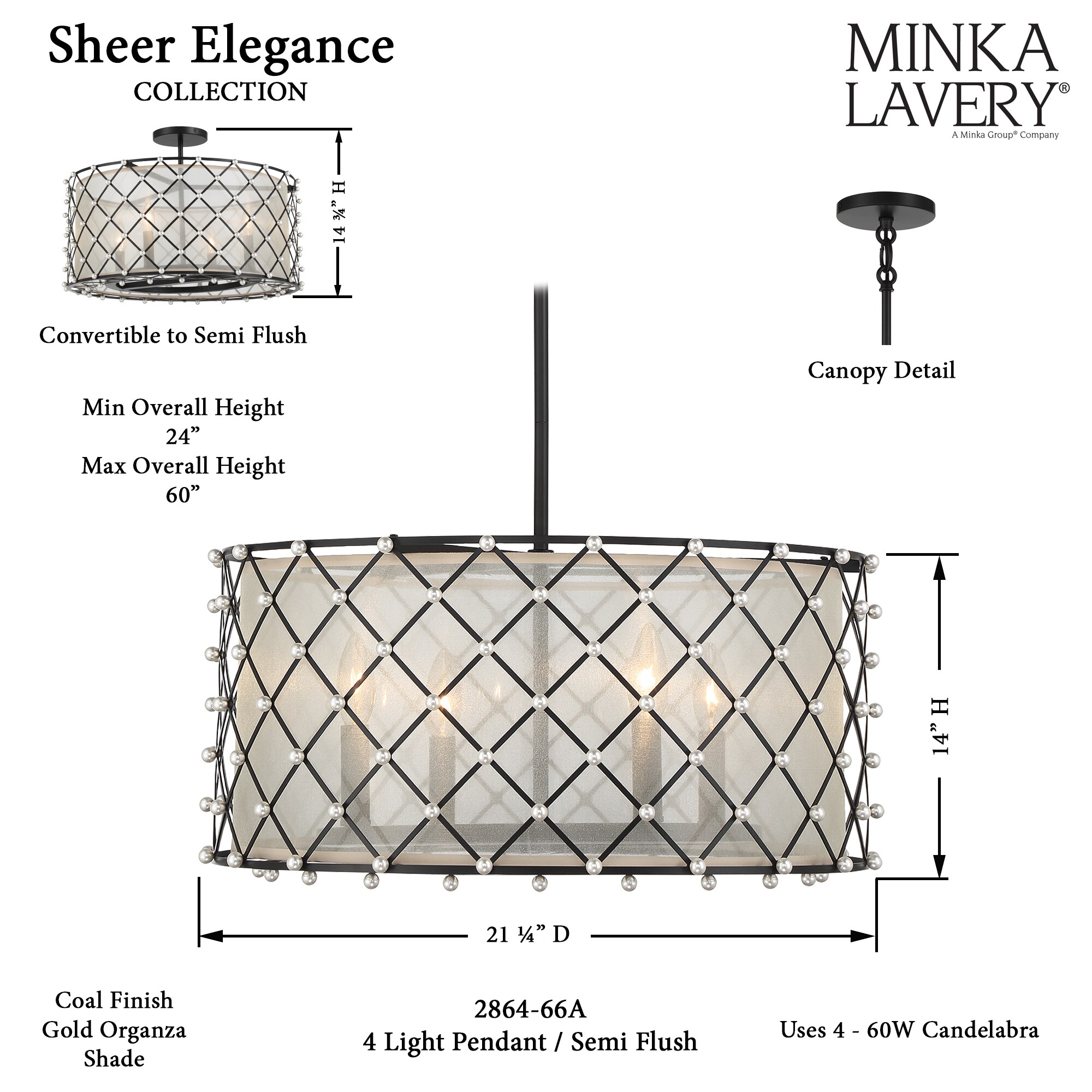 Minka Lavery 2864-66A Pendant-Lights - View #12
