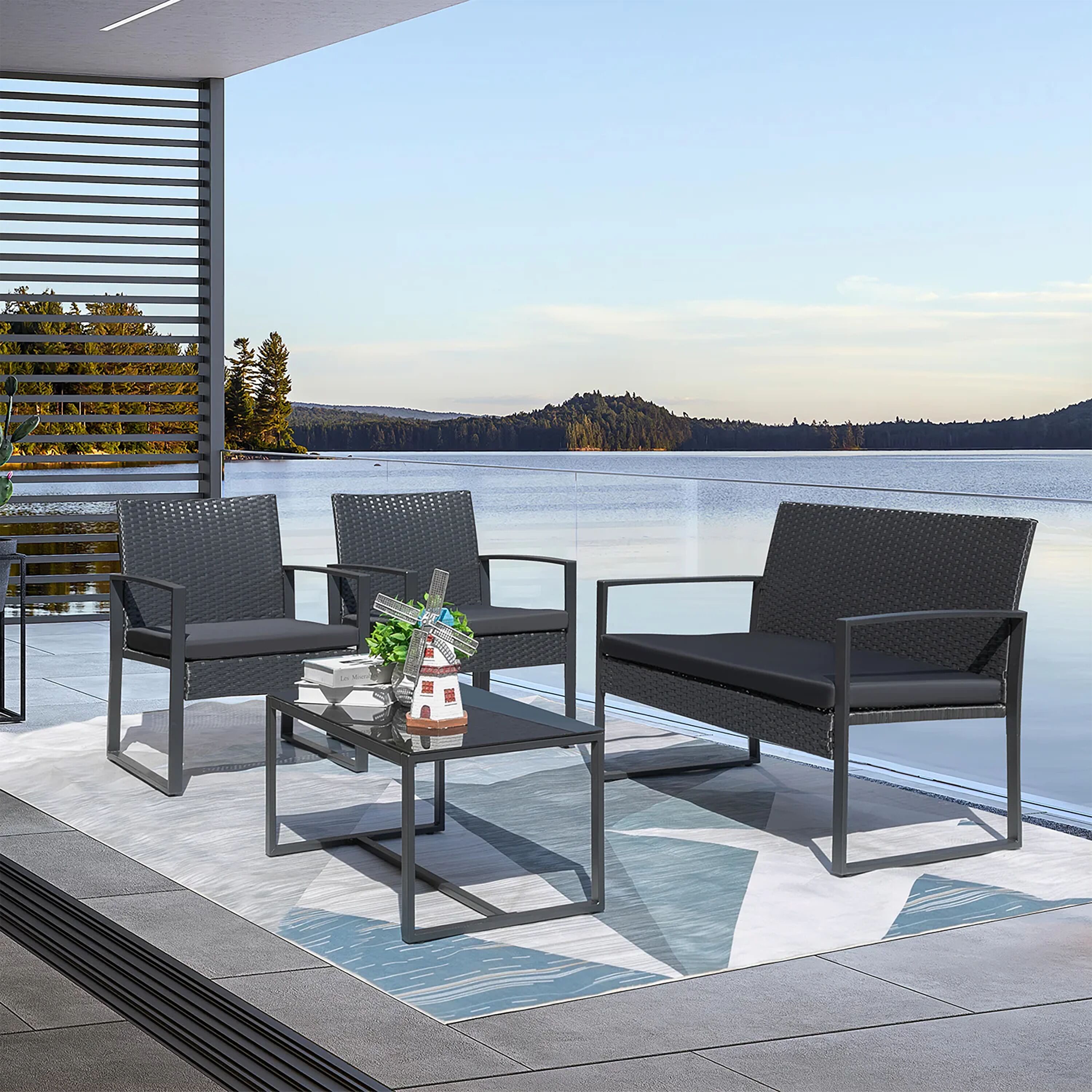 Vineego LS-LCRC814M00 Patio-Conversation-Sets - View #5