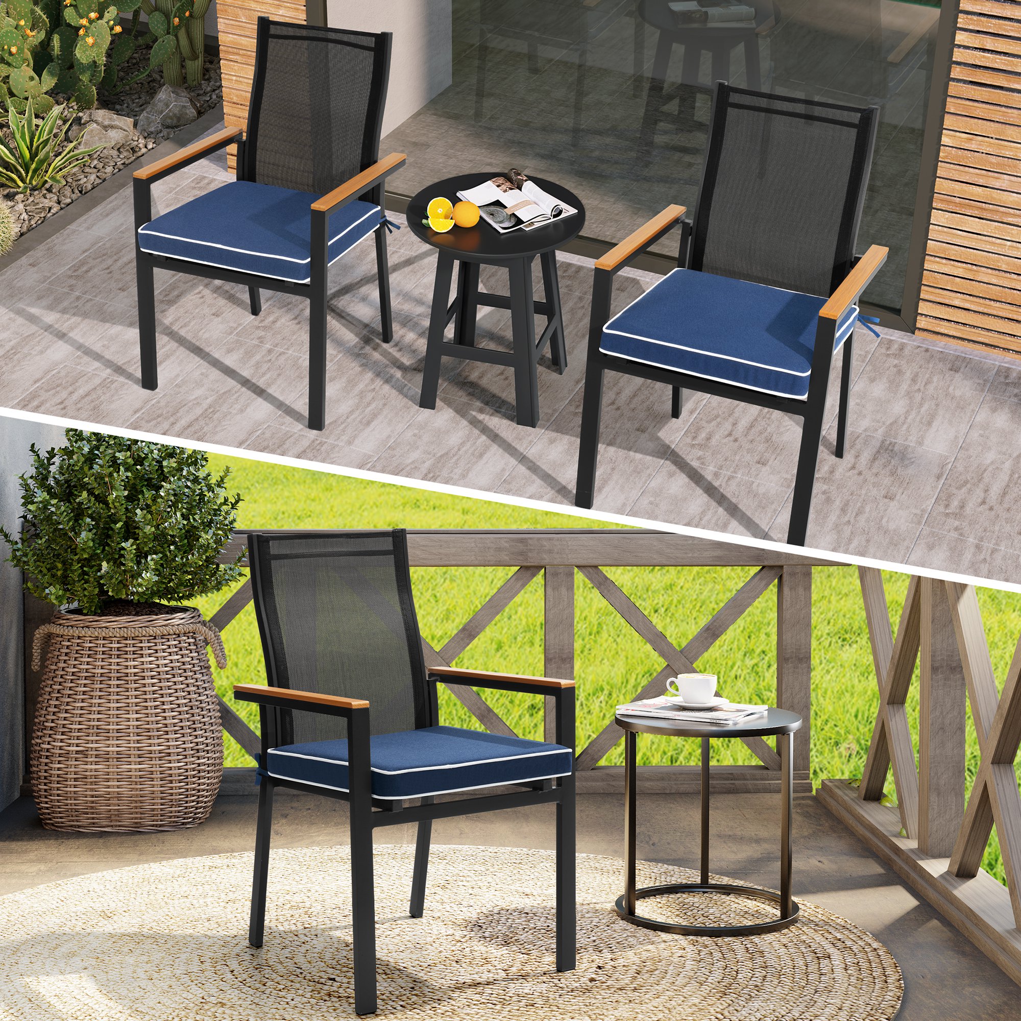 CloudFly CL-CU007NAV-2 Patio-Furniture-Cushions - View #8