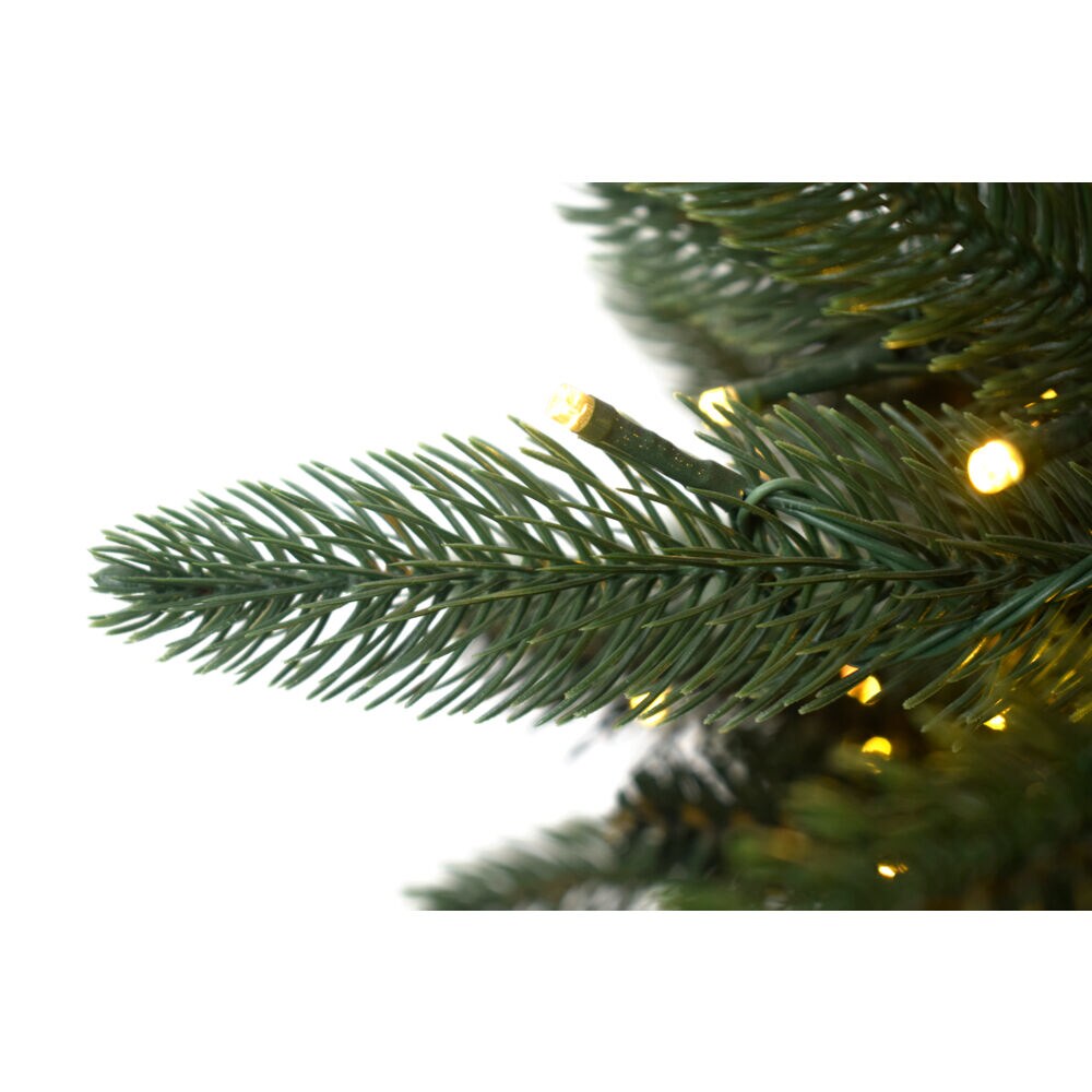 12-Foot York Pine Artificial Christmas Tree with Multicolor LED Lights