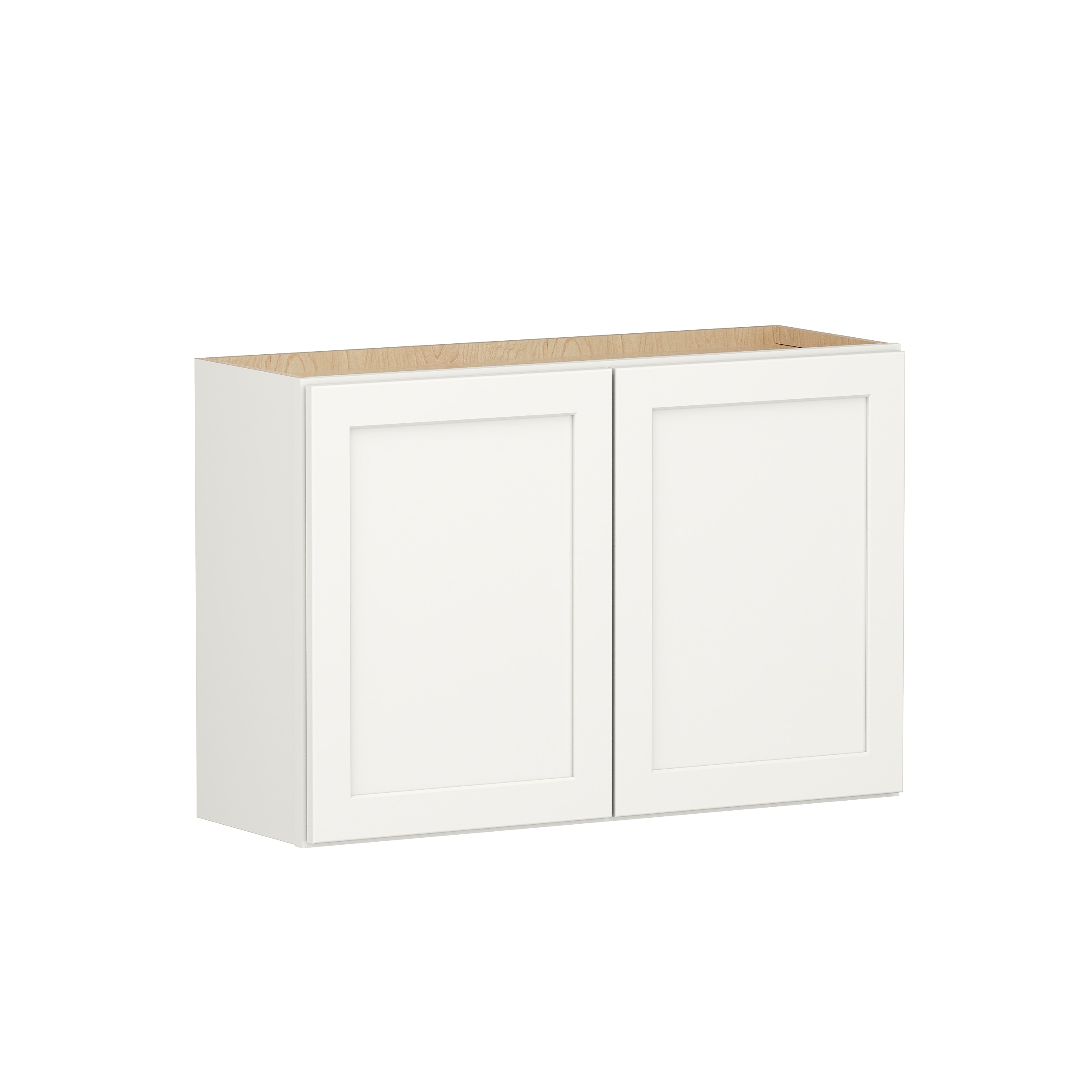 Shenandoah PRO Express Breckenridge 36-in W x 24.5-in H x 12-in D Linen Full Overlay Wall Fully Assembled Plywood Cabinet (Recessed Panel Shaker Door Style)