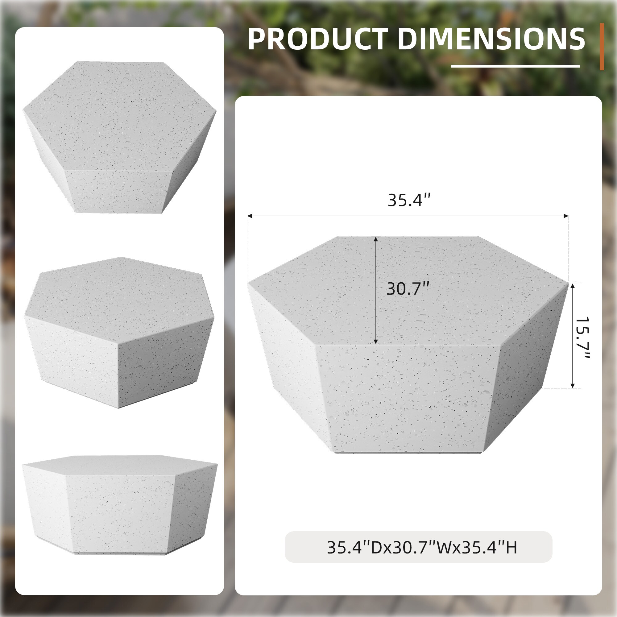 Patio Watcher T35SMS-6BX-MB Patio-Tables - View #3
