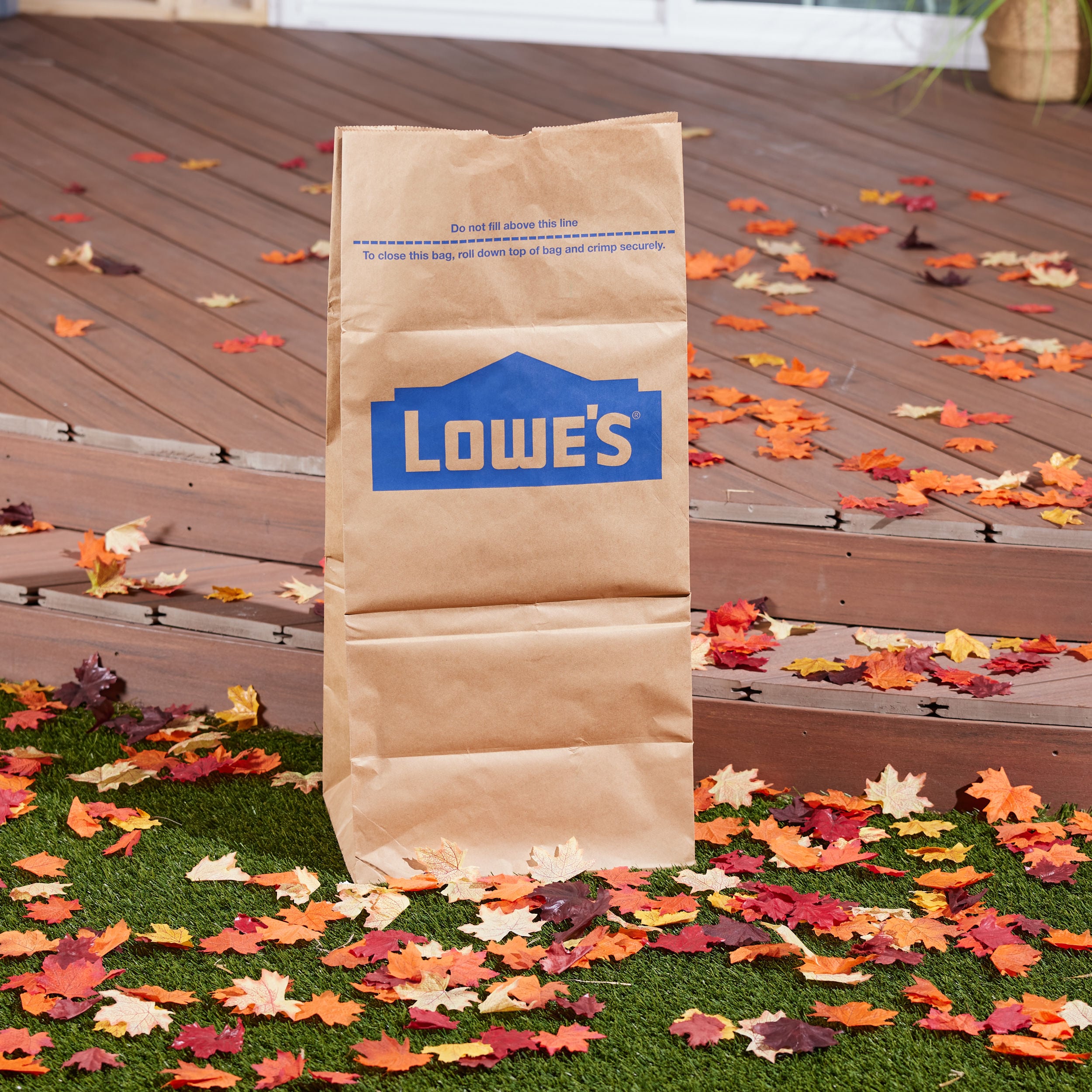 30 Gallon Kraft Lawn and Leaf Bags (5 Pack) Eco-Friendly Heavy