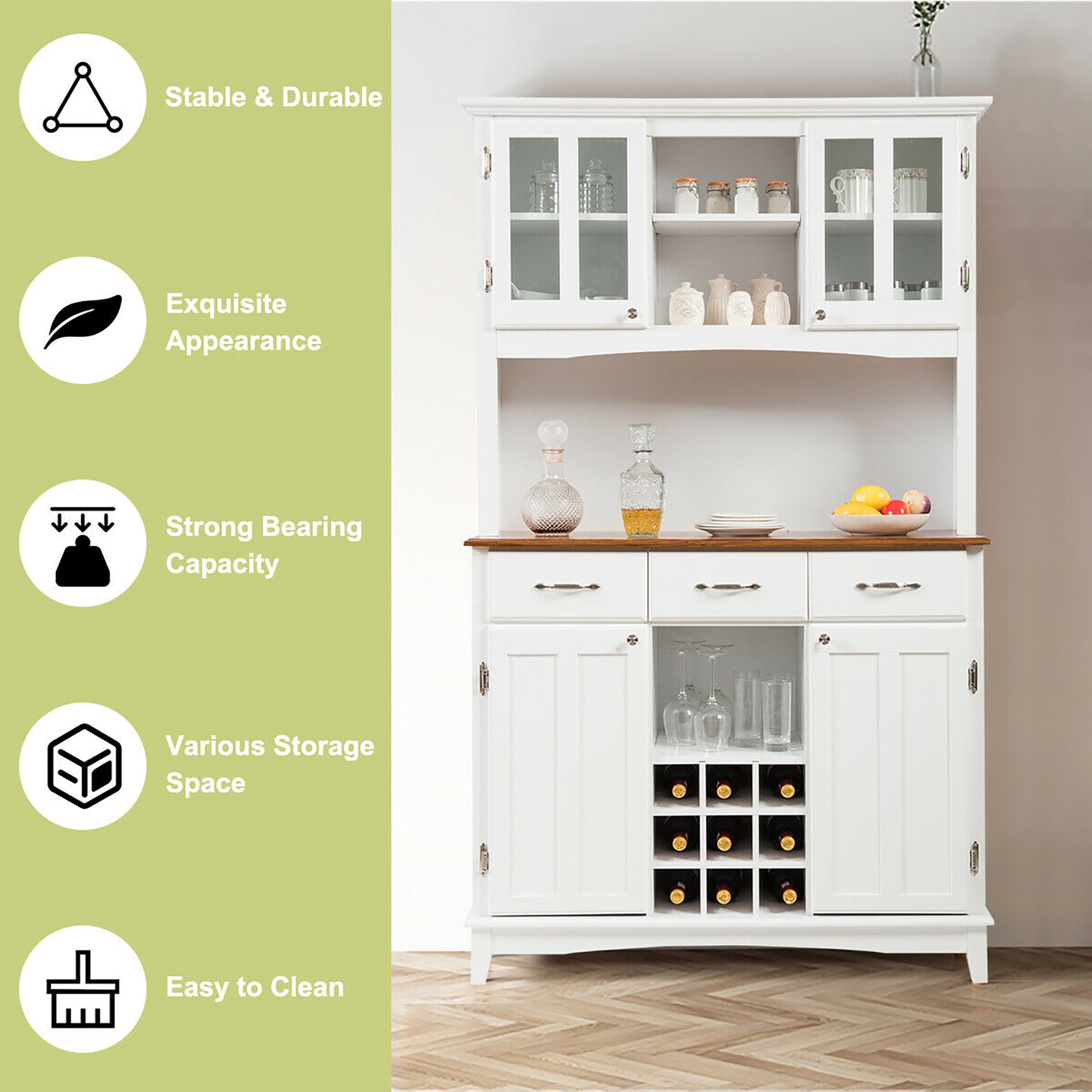 Costway HW64504+ Dining-Kitchen-Storarge - View #8