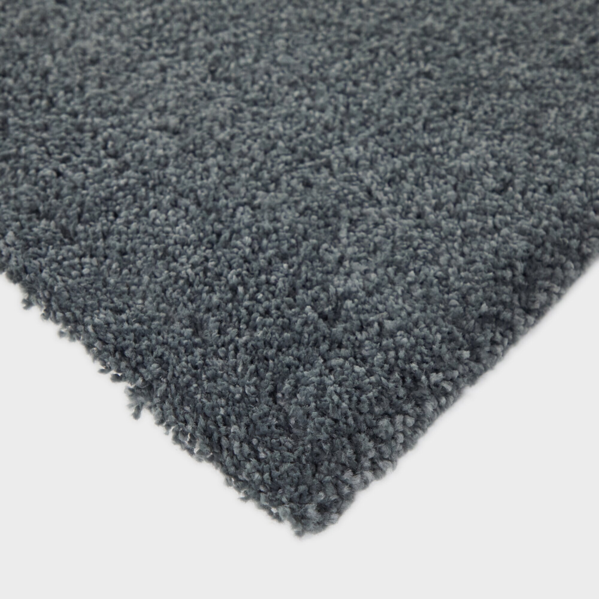 Mustard and Gray Rectangular Shag Area Rug 4' x 6'
