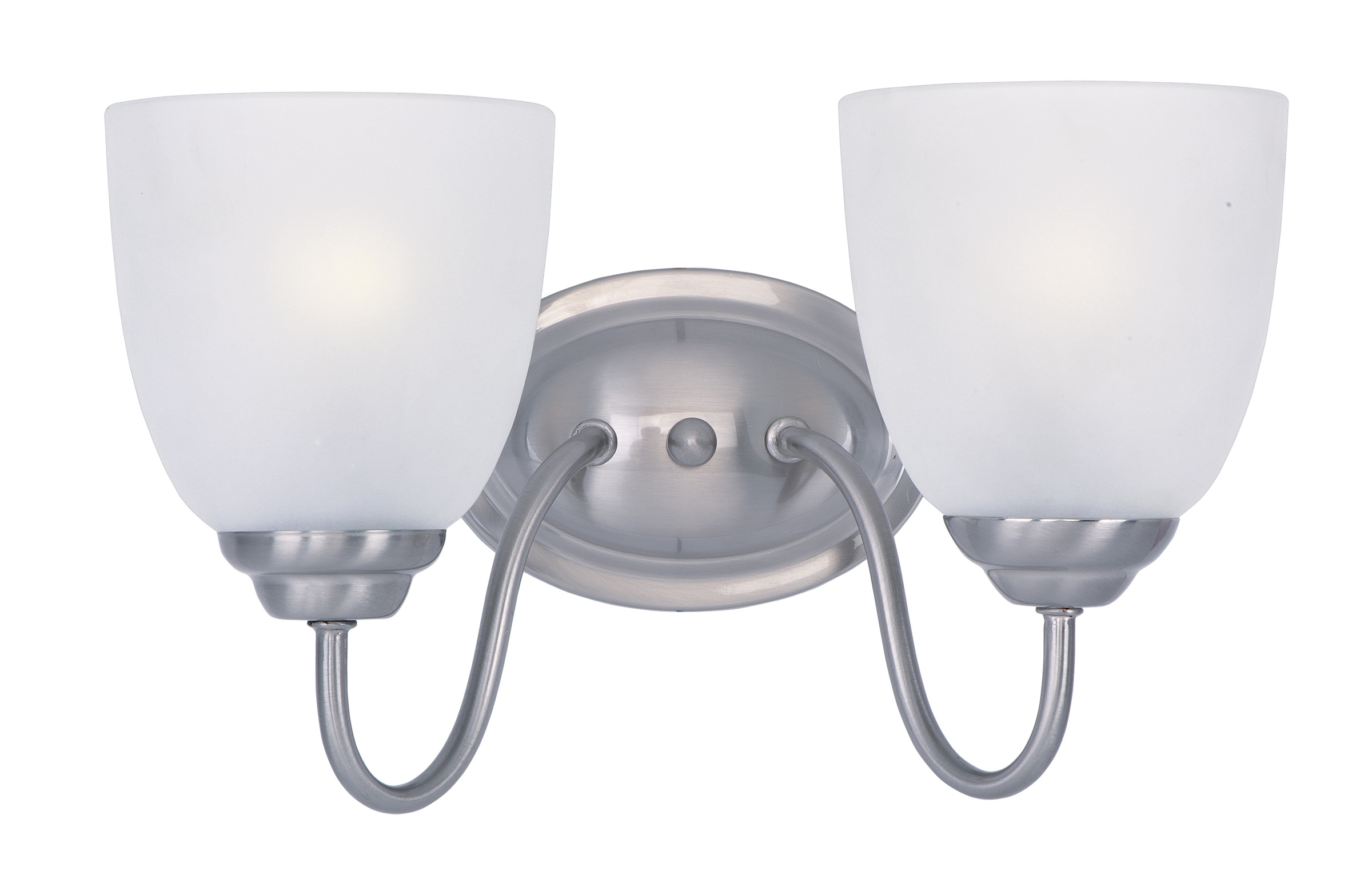 Maxim Lighting 10072FTSN Stefan 13.25-in 2 -Light Satin Nickel Modern/contemporary Vanity light
