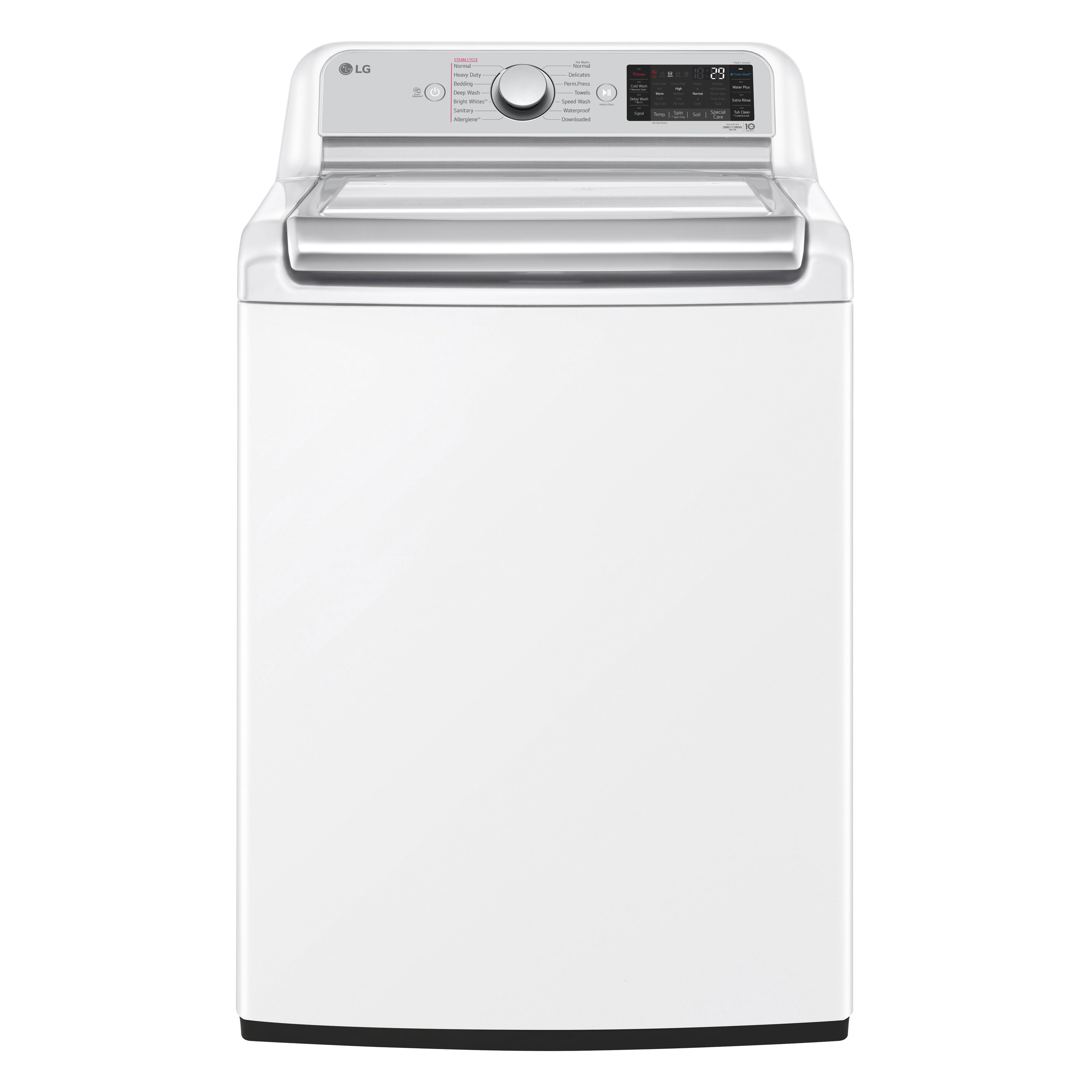 LG TurboWash 3D 5.5-cu ft Impeller Smart Top-Load Washer (White) ENERGY  STAR in the Top-Load Washers department at