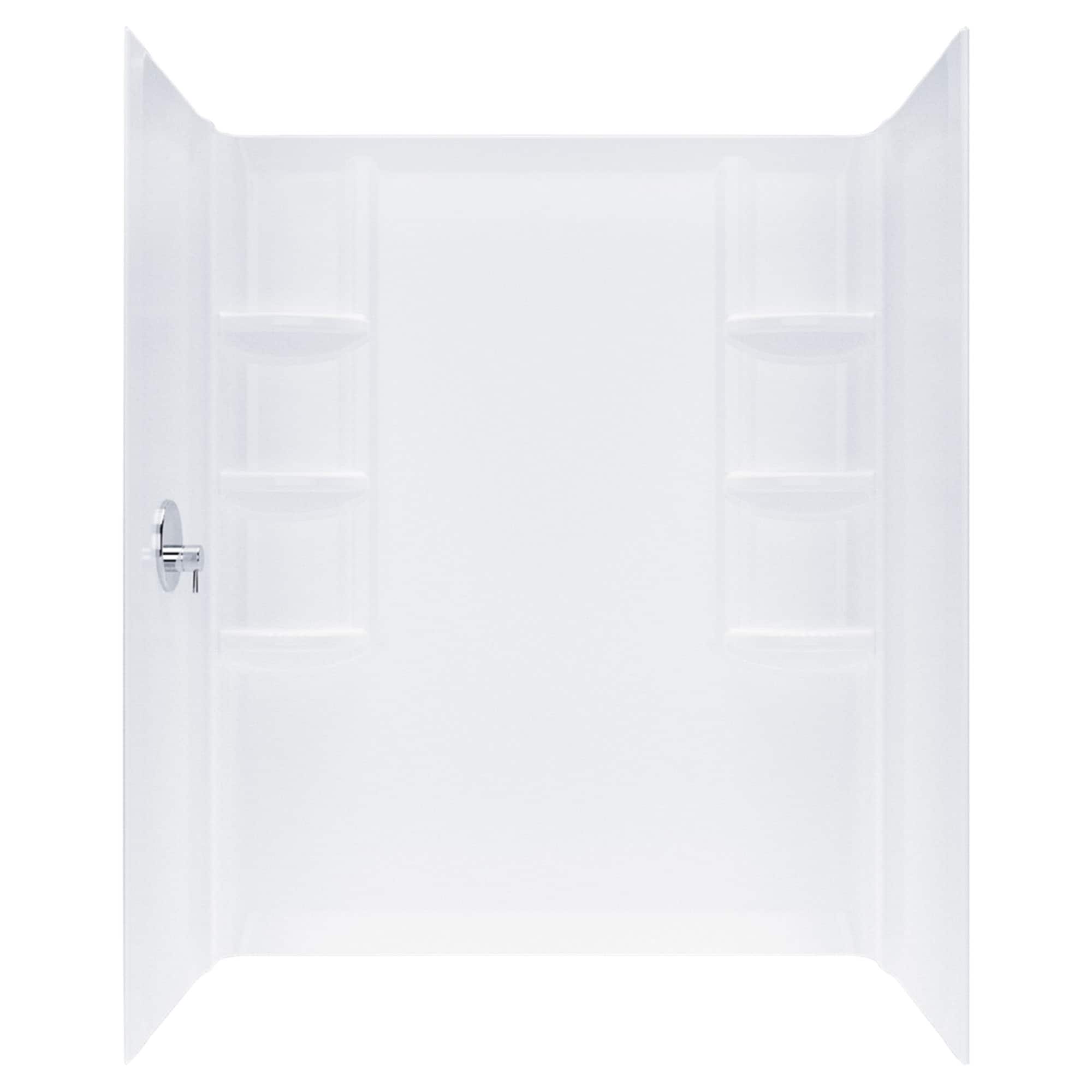 American Standard 2946SW.011 Studio 60-in W x 32-in D x 72-in H Arctic White 3 -Piece Glue Up Alcove Shower panel kit