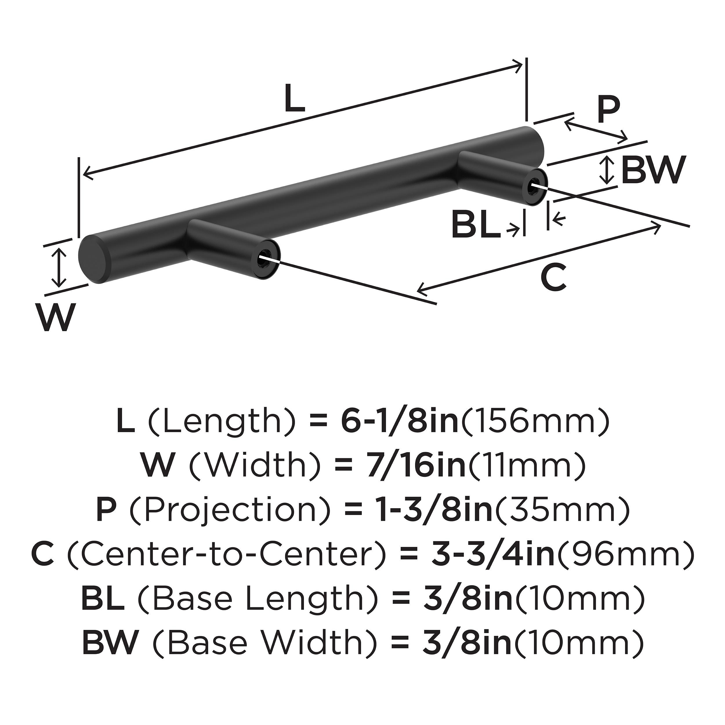 Amerock 25VMP37241MB Cabinet-Pulls - View #4