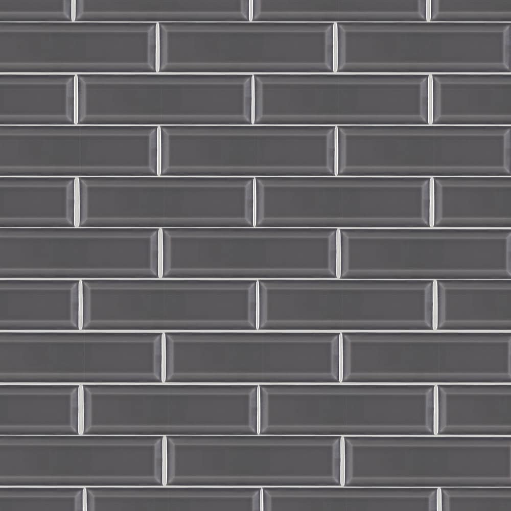 Boutique Ceramic LW0319021 Boutique Grey 3-in x 9-in Glazed Ceramic Subway Standard Wall Tile ( 0.18-sq ft Piece )