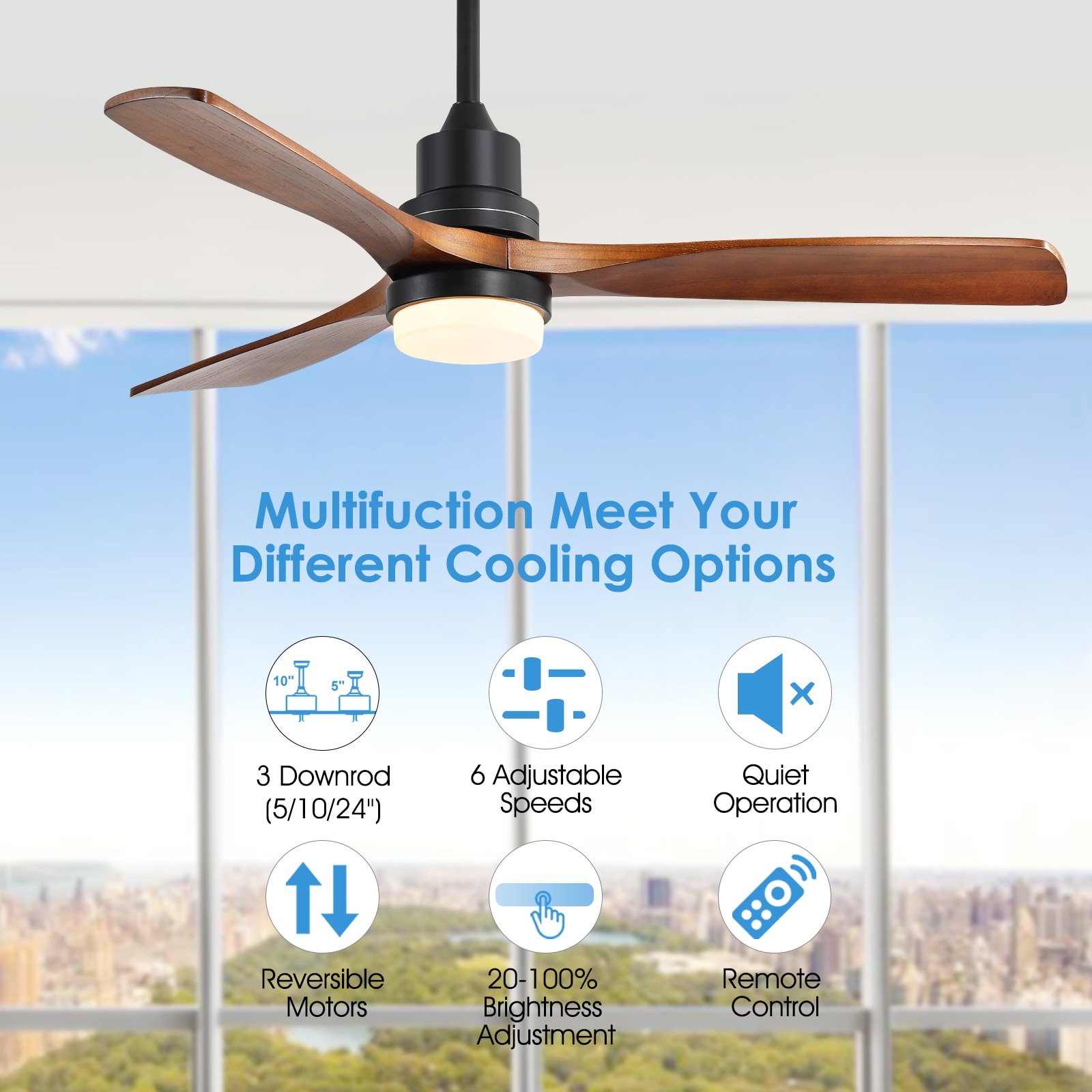 WELLFOR SYMBE-39940 Ceiling-Fans - View #4