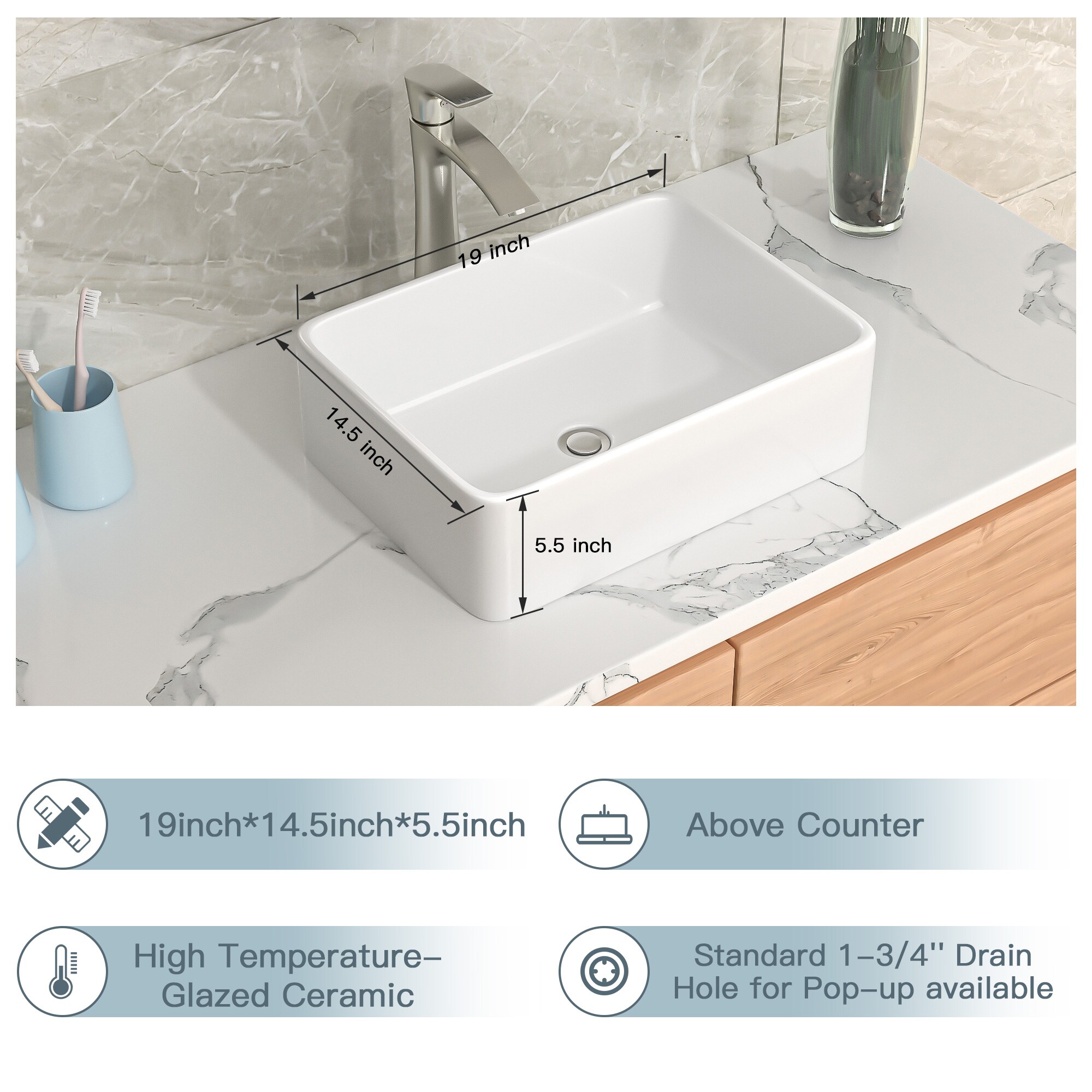 Lordear LD-LMP18001-SS Bath-Sink - View #6