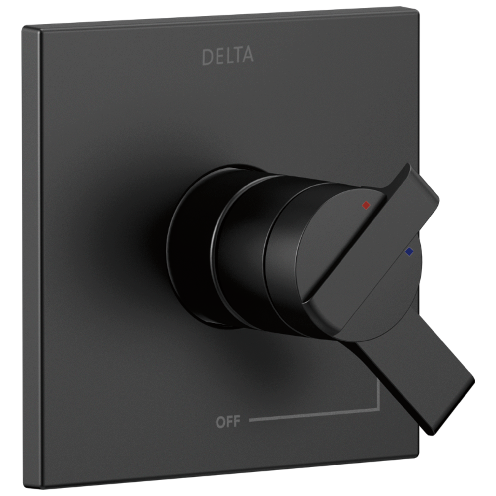 Delta T17067-BL Ara Matte Black 3.25-Inches Universal Bathtub/Shower Trim ring 0.5-Inches -ID