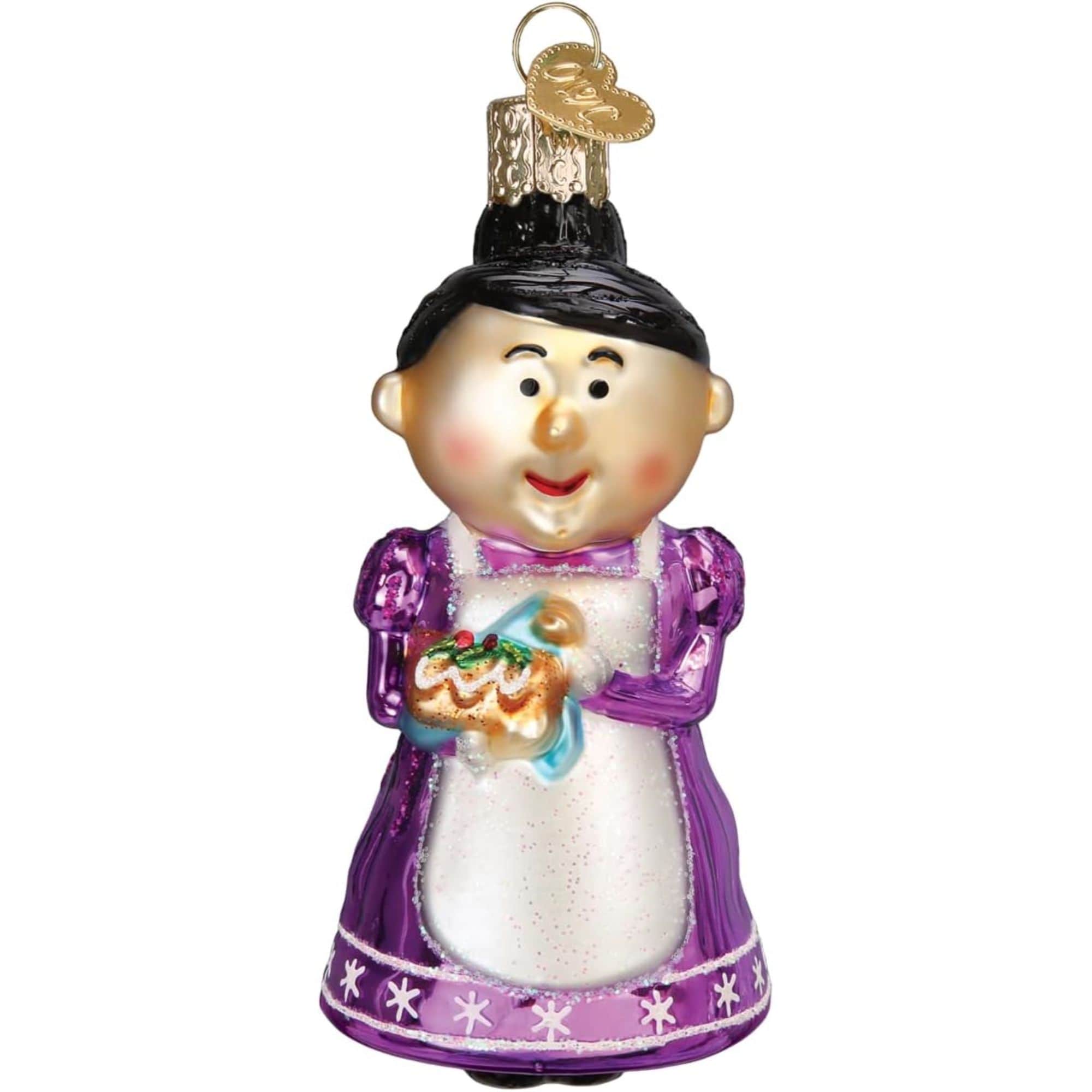 Old World Christmas 729343442093 Blown Glass Ornament for Christmas Tree - Cheery Mrs. Claus
