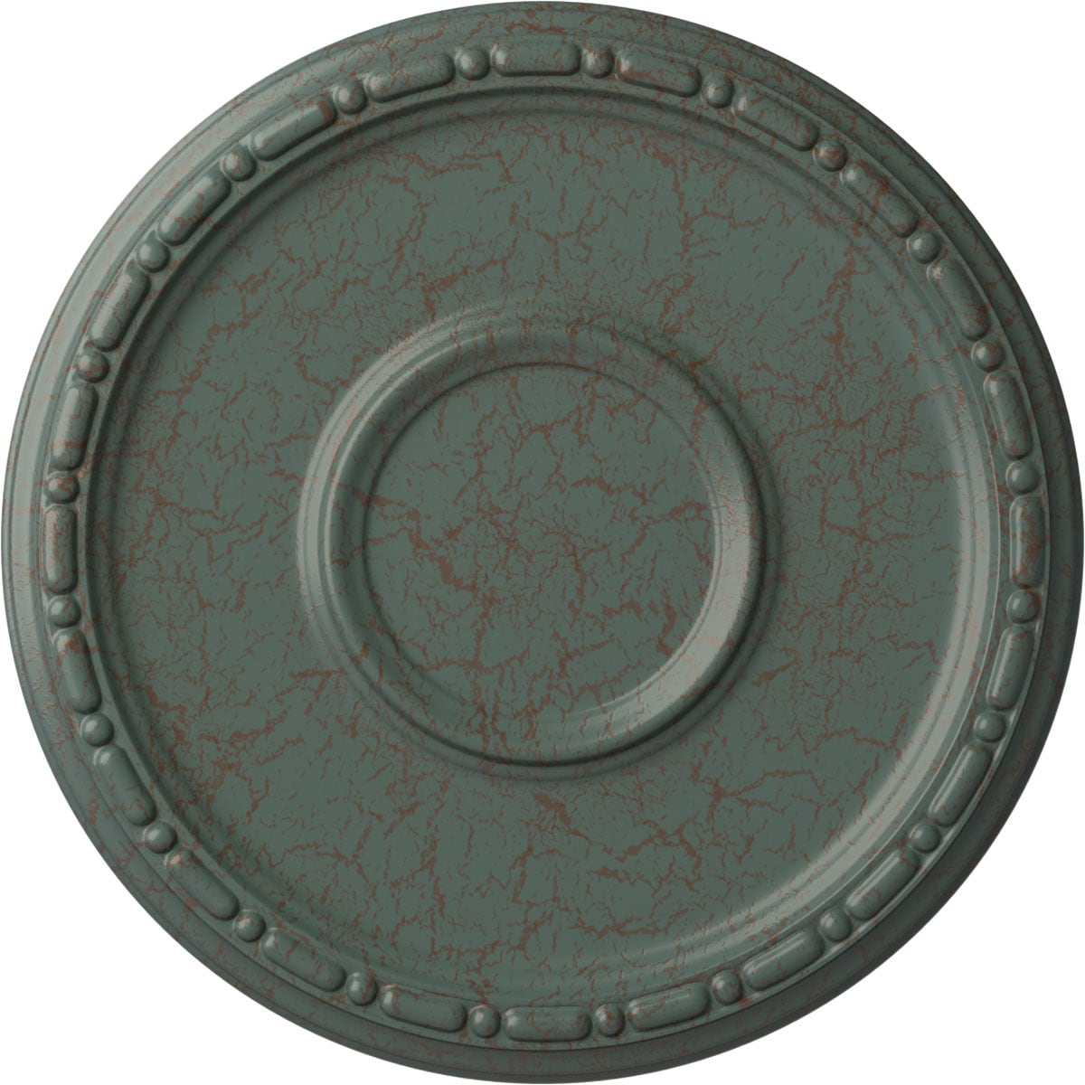 Ekena Millwork CM16MDCBC Medea 16.5-in W x 16.5-in L Painted Cloud Burst Crackle Polyurethane Whole Ceiling Medallion