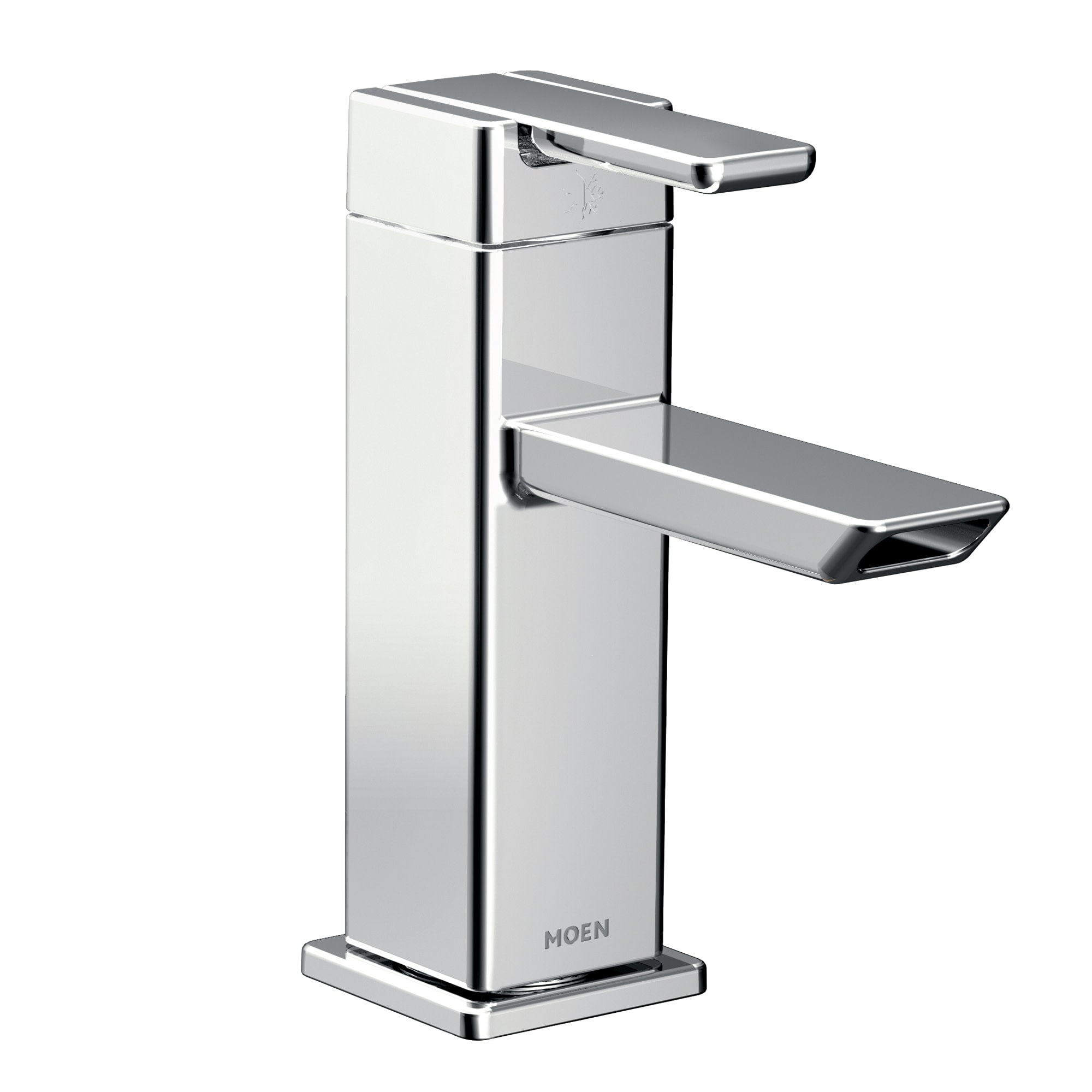 Moen S6701 Chrome Single hole 1-handle WaterSense High-arc Commercial/Residential Handle Bathroom Sink Faucet with Drain