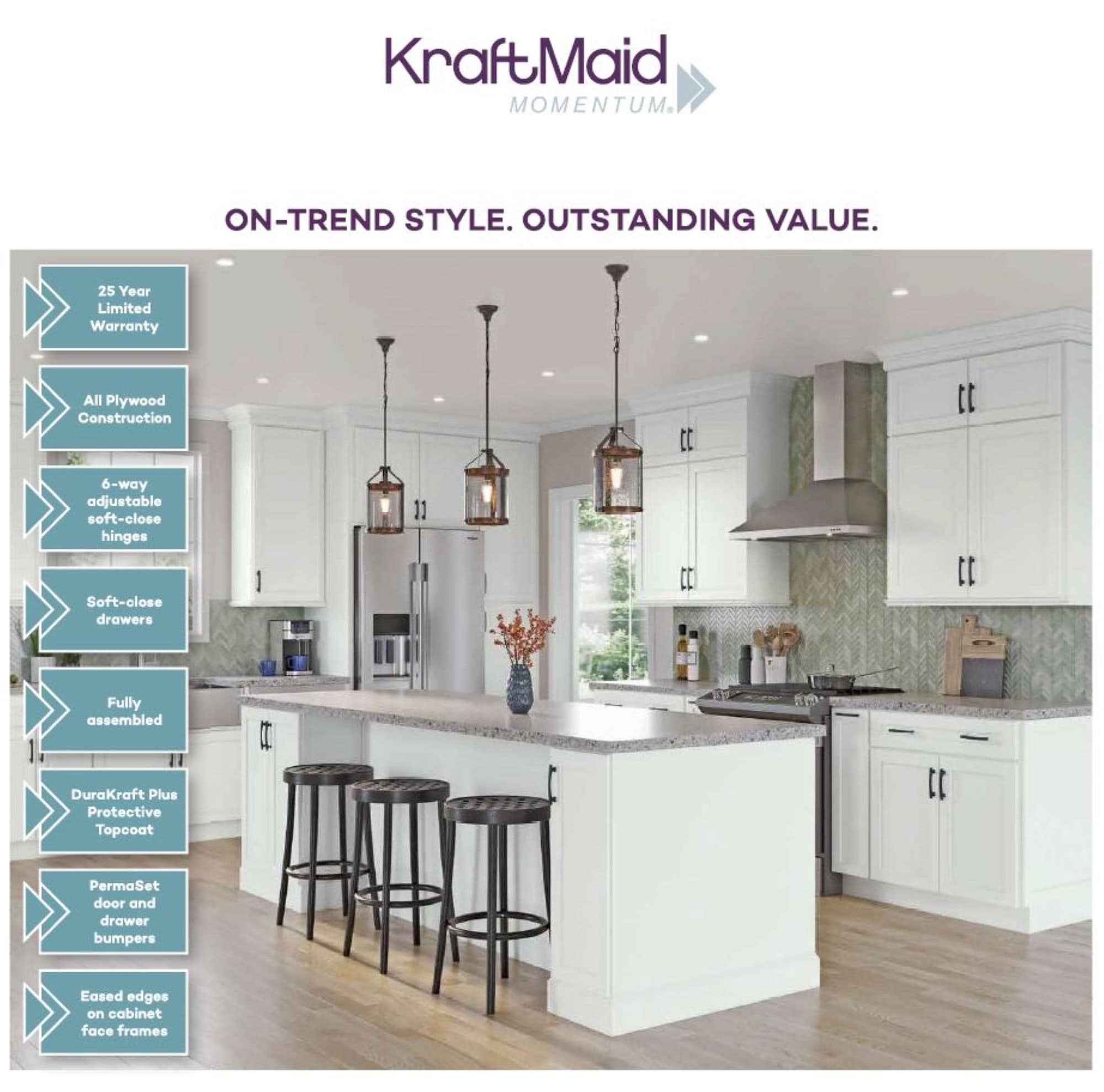 KraftMaid Momentum TUKP.WHG71 Cabinet-Accessories - View #10