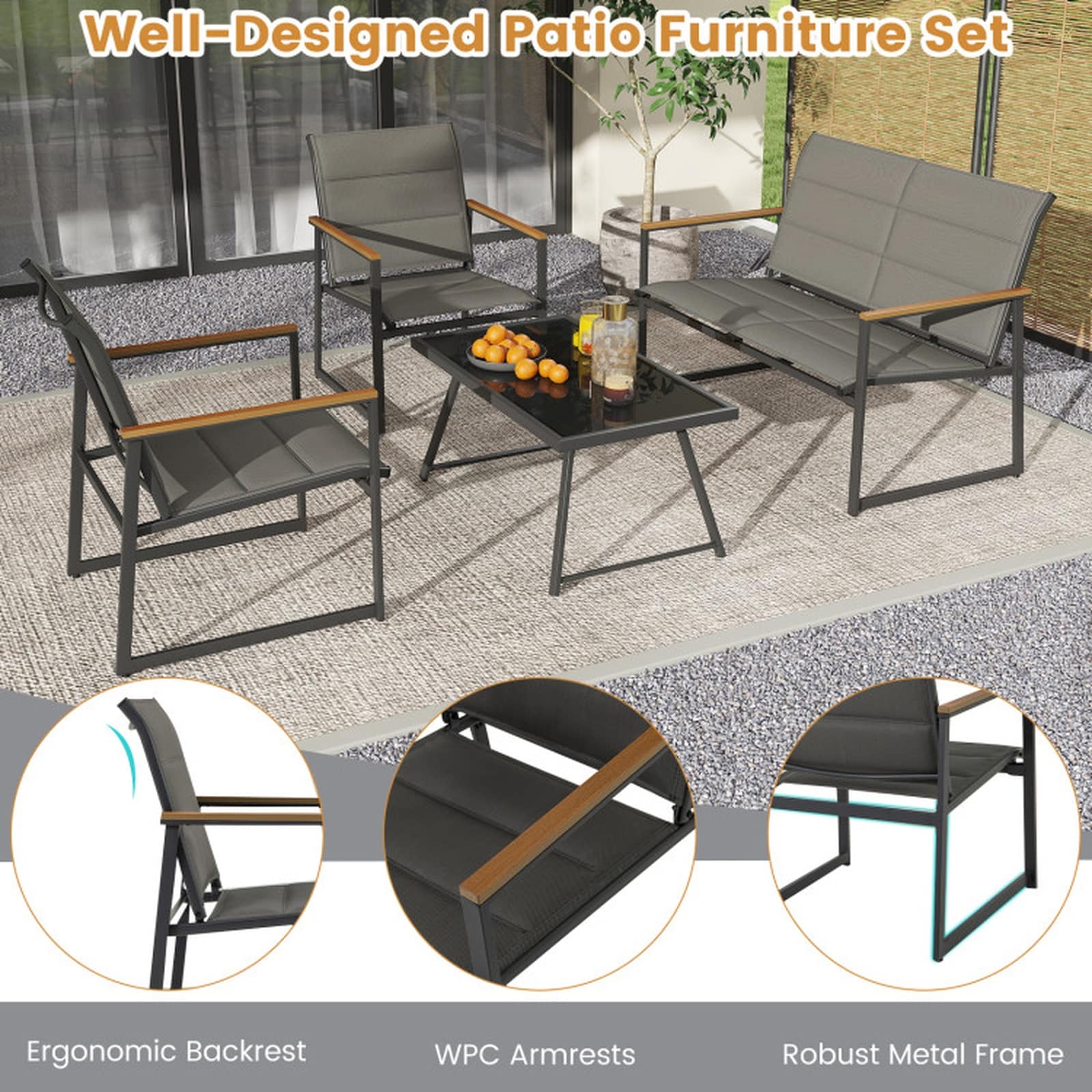 SUGIFT LW102SUGHY1722 Patio-Conversation-Sets - View #4