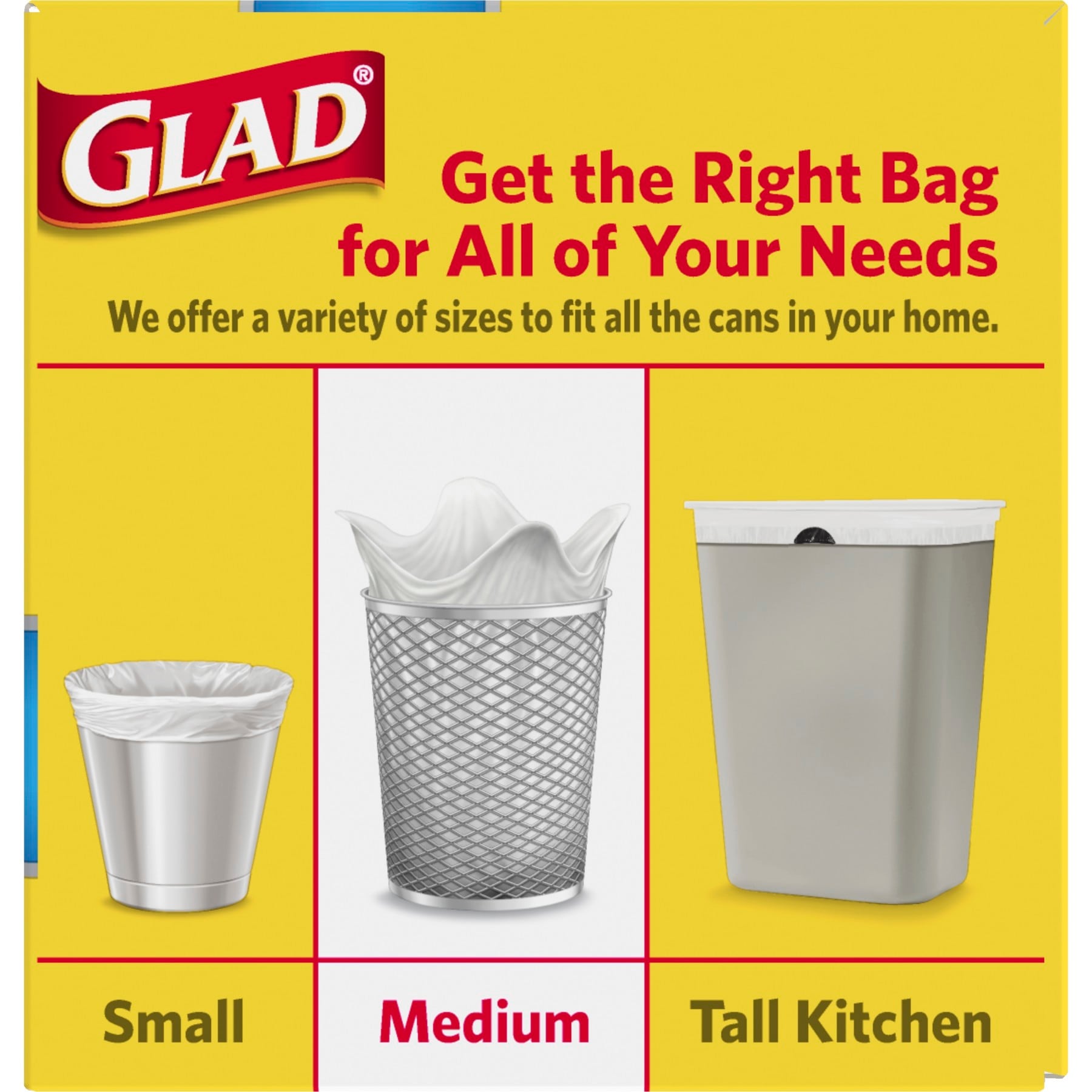 Glad Drawstring Medium Trash Bags - Fresh Clean - 8 Gallon - 80ct : Target
