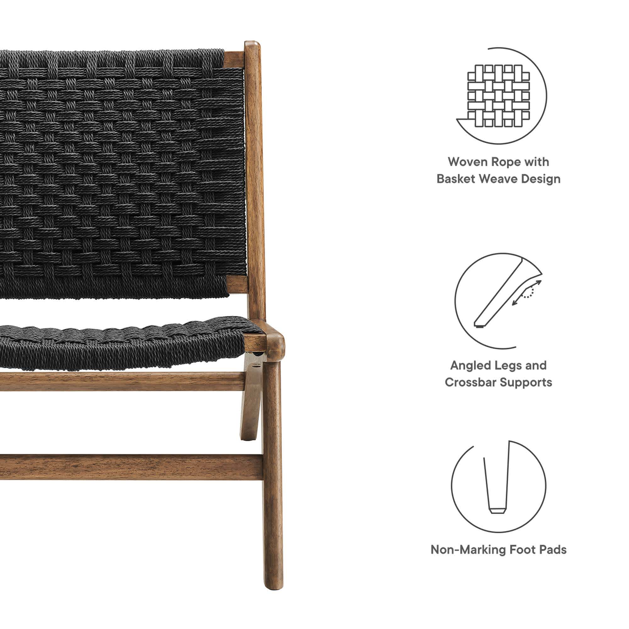 Modway EEI-6543-WAL-BLK chairs - View #2