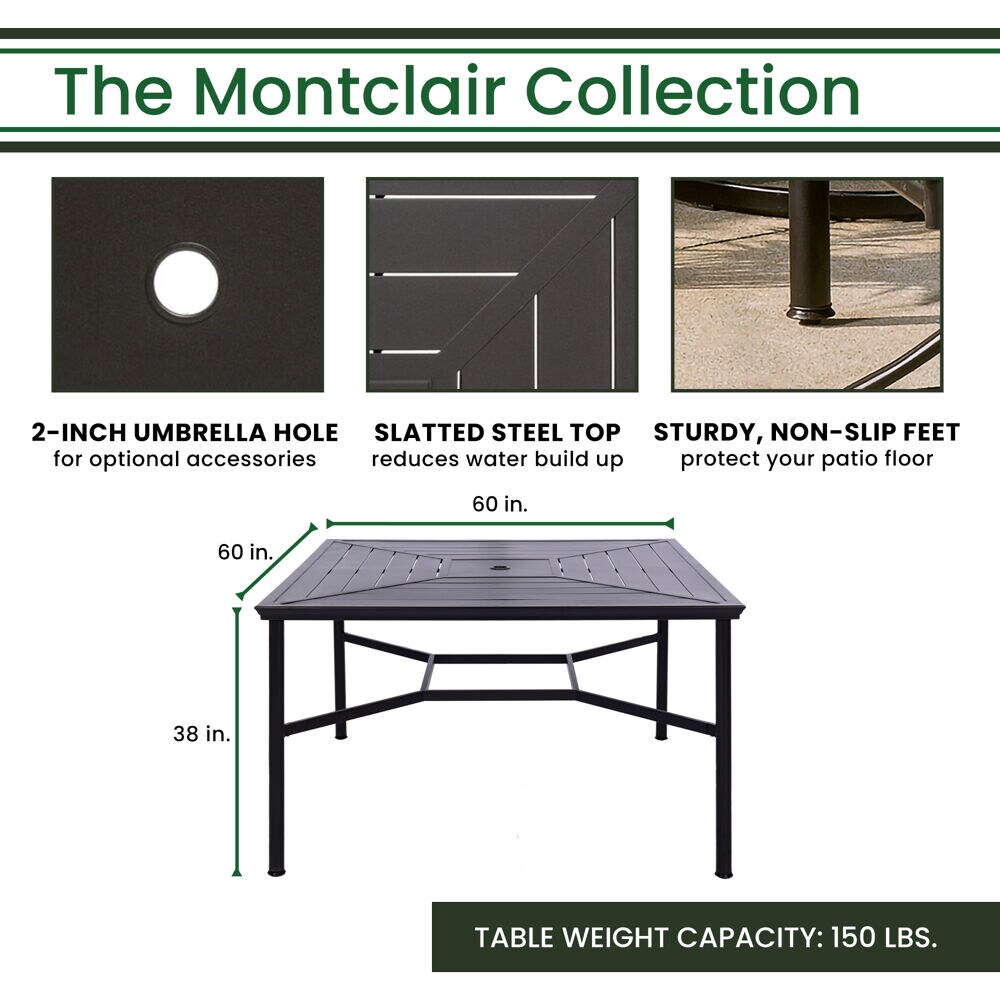 Hanover MCLRDN9PCBRSW8-SU-C Patio-Dining-Sets - View #4