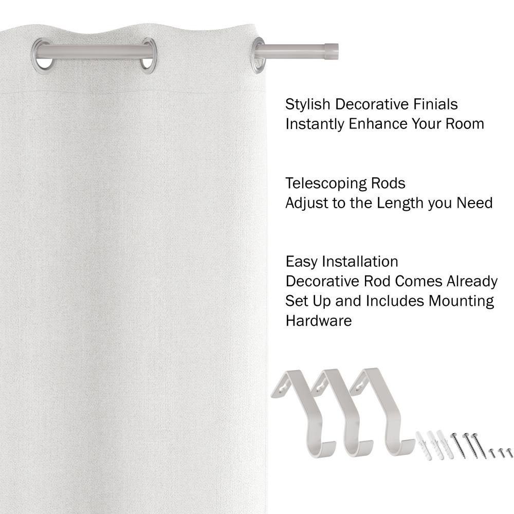 Hastings Home 435304RSN Curtain-Rods - View #5