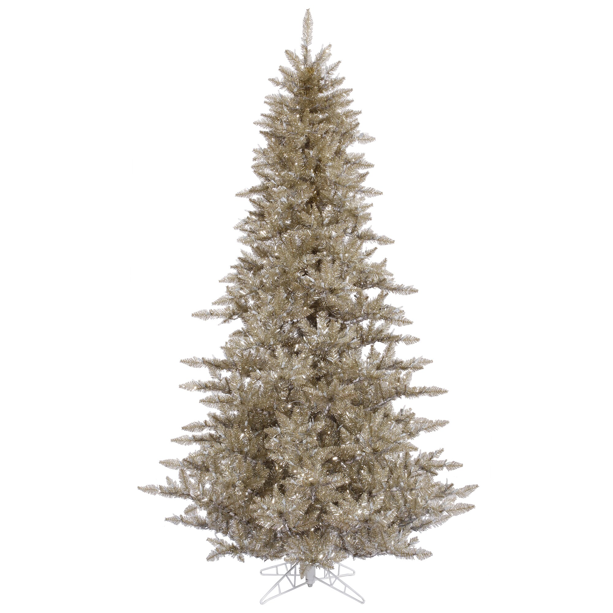 Vickerman K166375 7.5-Feet Champagne Artificial Christmas Tree