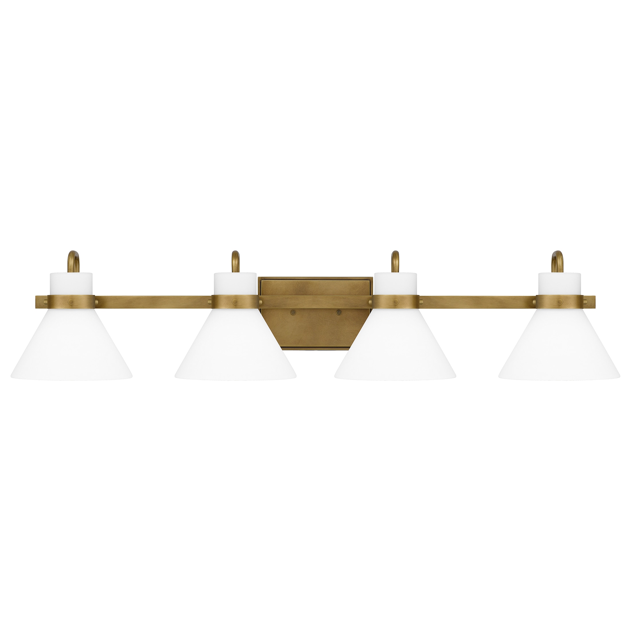 Quoizel RGN8635WS Regency 35.5-in 4 -Light Brass Transitional Vanity light