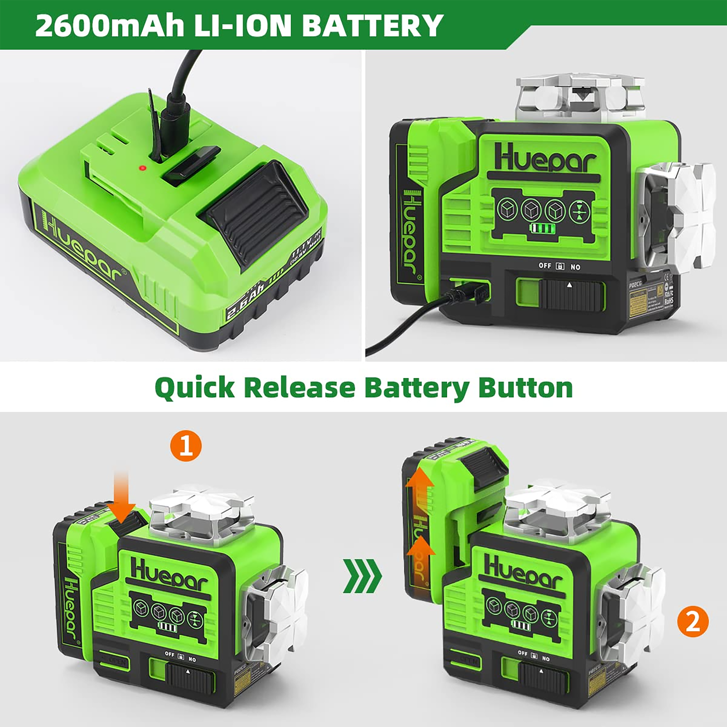Huepar P02CG Laser-Level - View #6