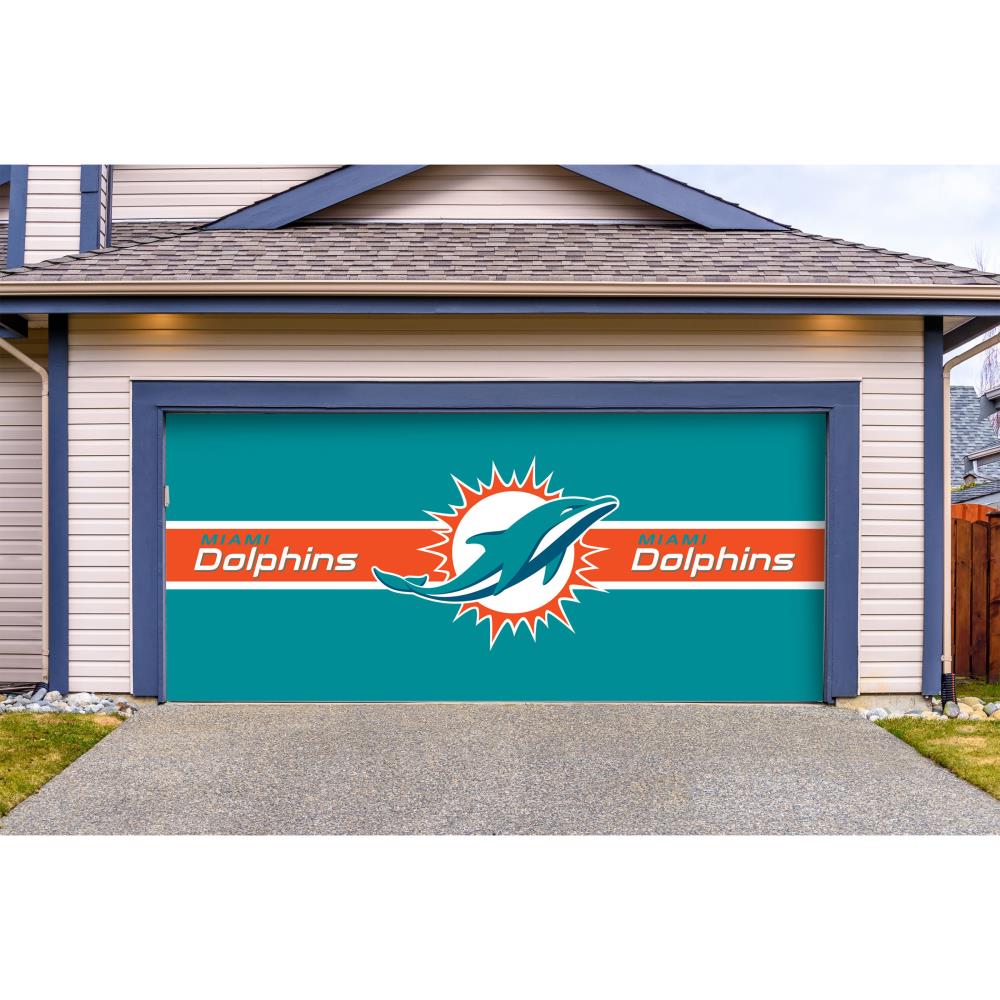 : Miami Dolphins Two Sided House Flag : Sports & Outdoors