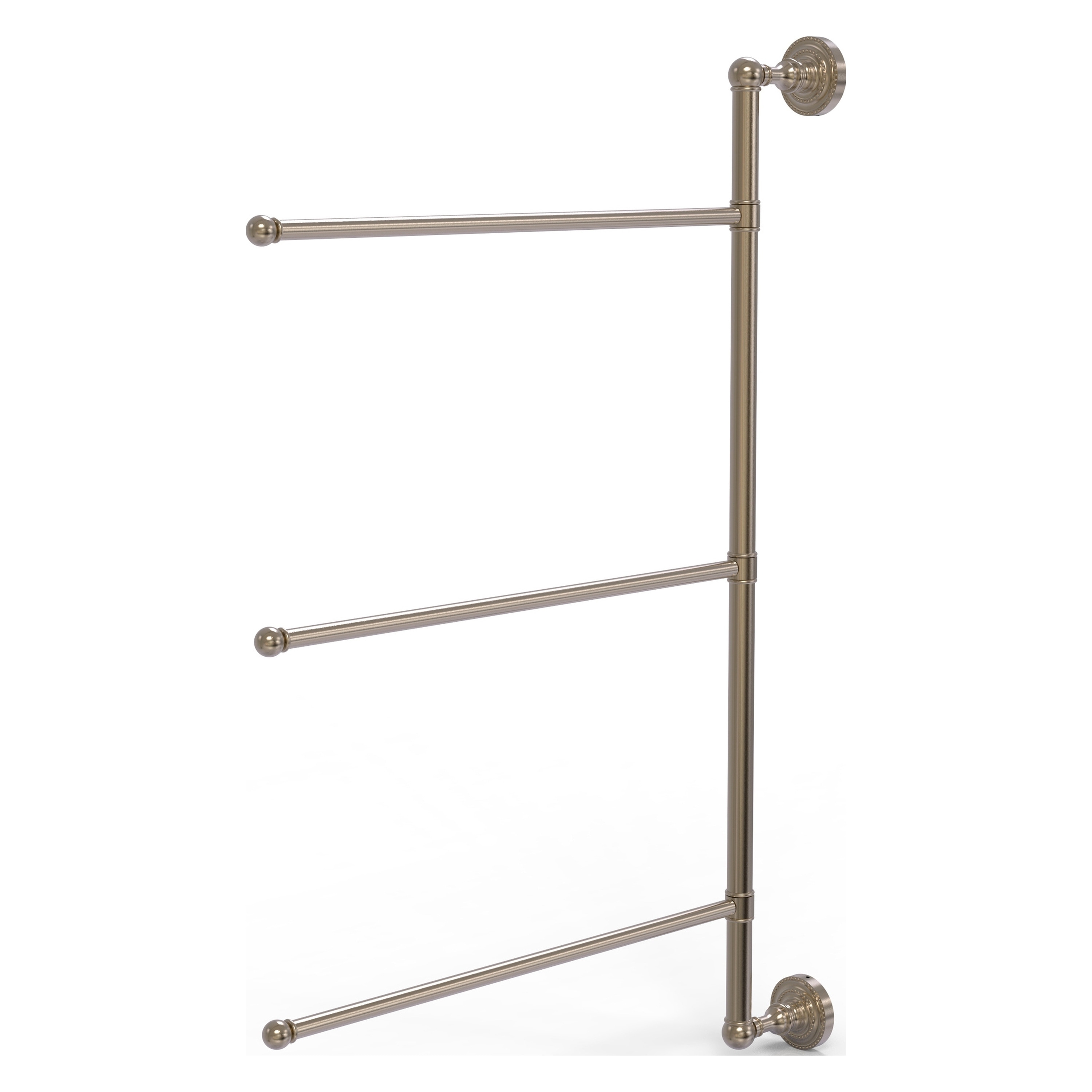 Allied Brass DT-27/3/16/28-PEW Dottingham 28-in Antique Pewter Wall mount Single Towel Bar