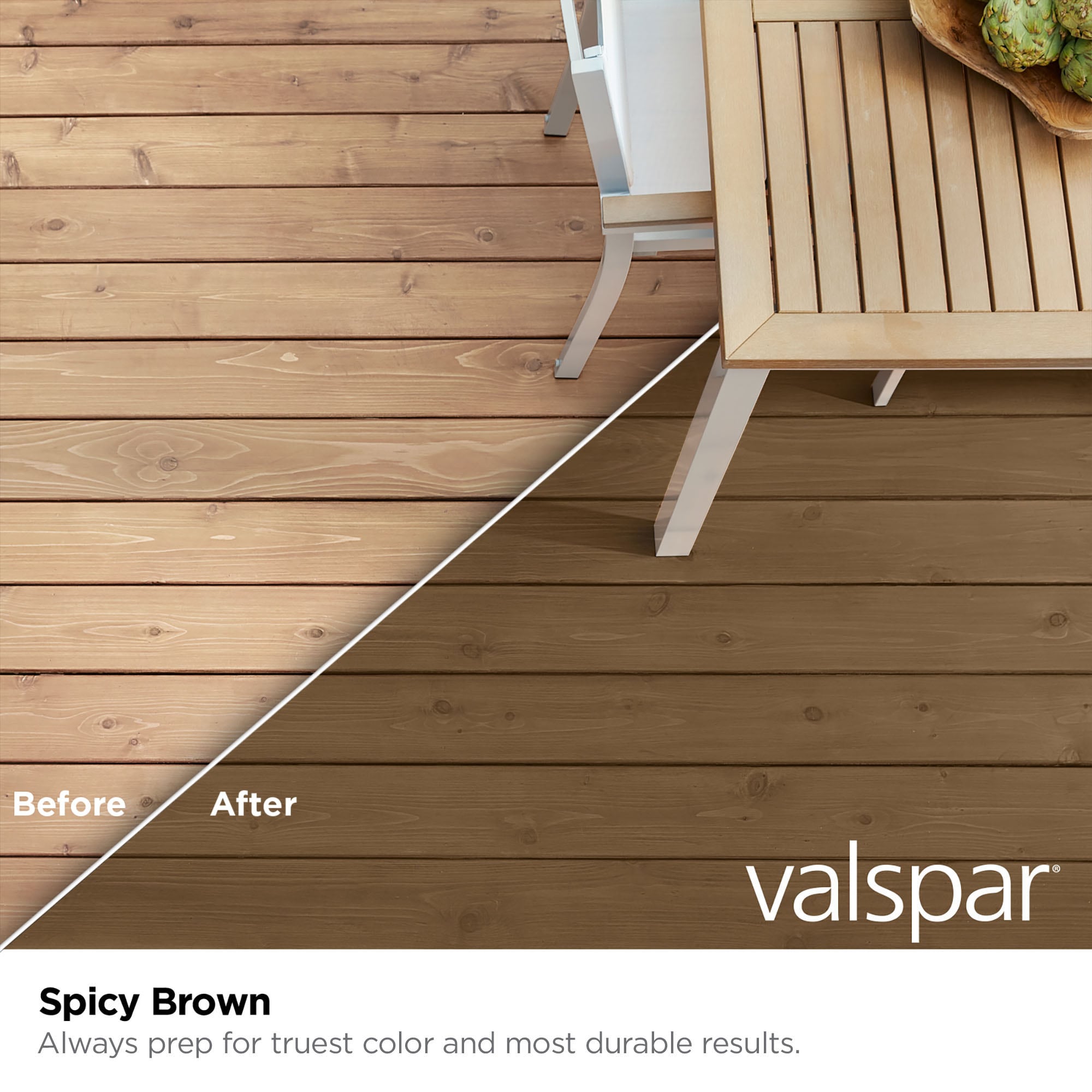 Valspar SPICY BROWN-1614365 Exterior-Stains-Sealors - View #2