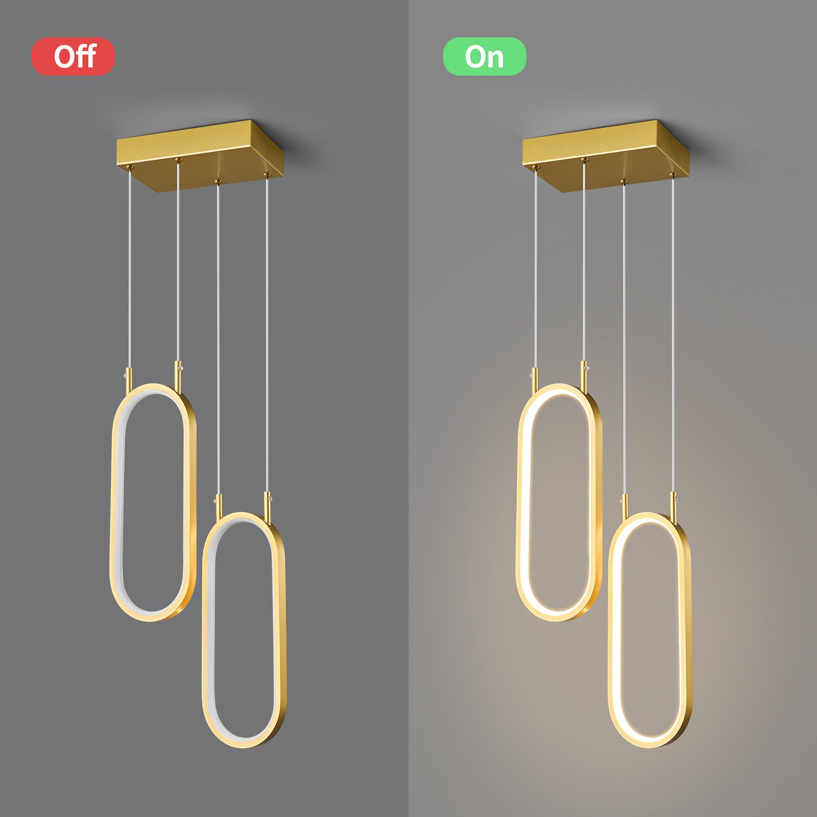 ZHLLMQ JP-235-2C-GOLD Pendant-Lights - View #3