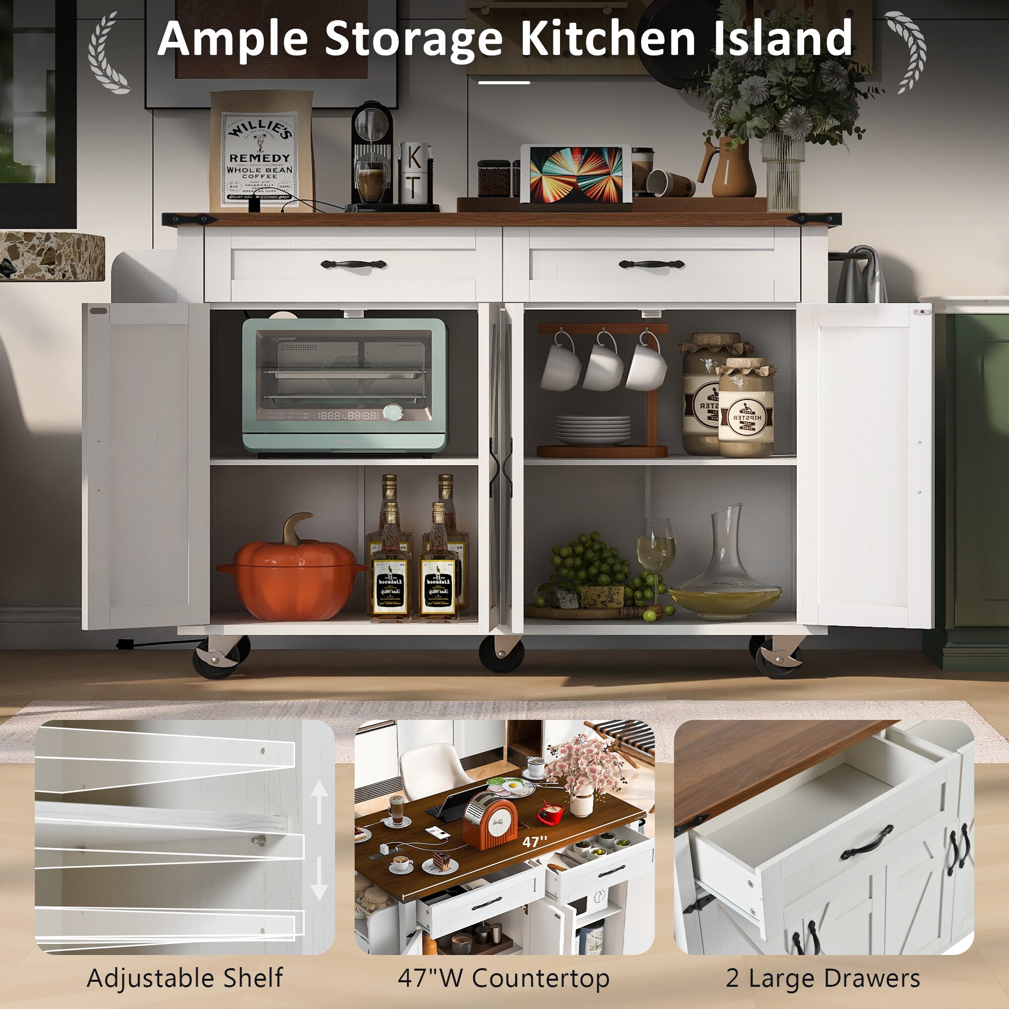 Kahomvis KK-QPO2-4W Kitchen-Furniture - View #8
