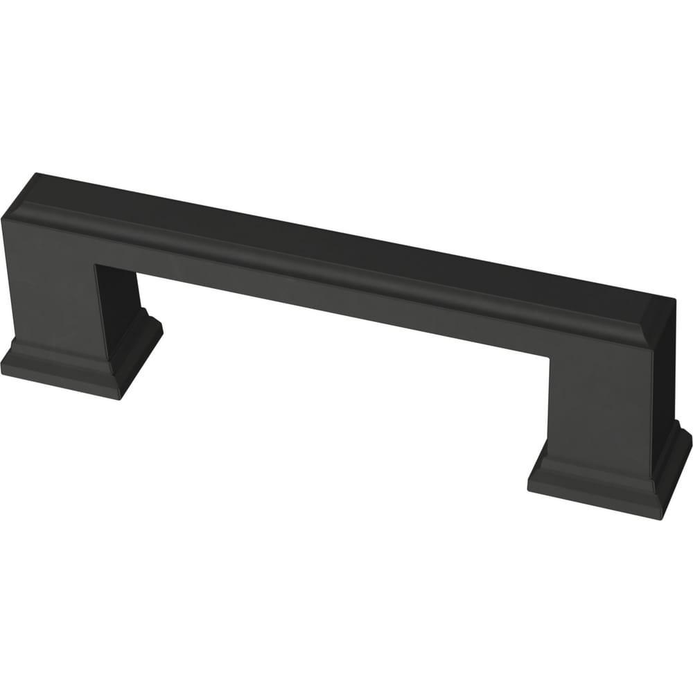 Brainerd Classic Rectangle 3-in or 3-3/4-in Center to Center Matte Black  Dual Mount Rectangular Bar Drawer Pulls in the Drawer Pulls department at