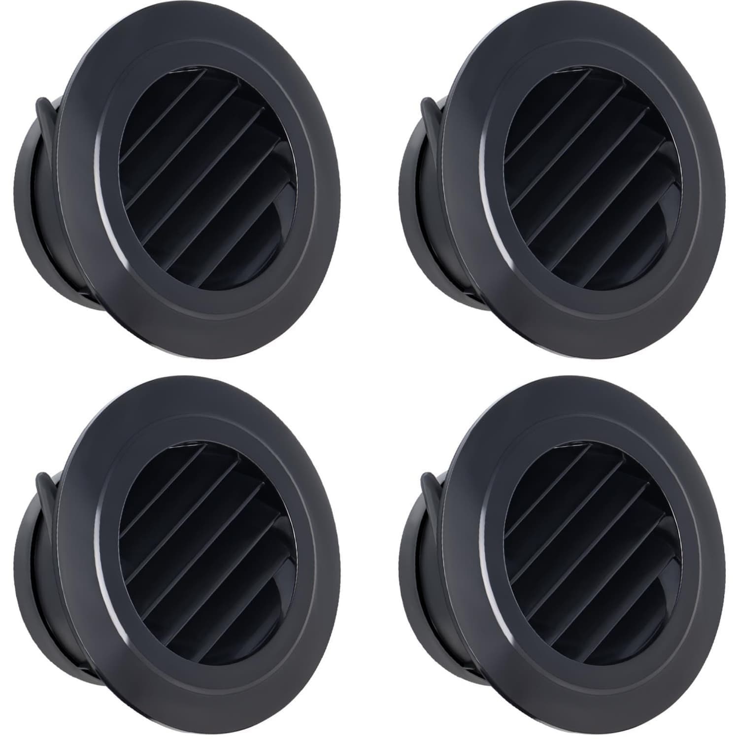 Angel Sar 4-Pack 4-in Soffit Vent with Mesh Screen for Bathroom Home
