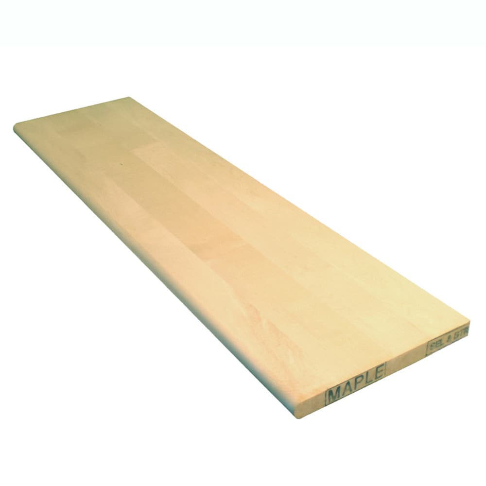 Stairtek BTMA1148 48-in x 11.5-in x 1-in Unfinished Maple Bullnose Stair Tread