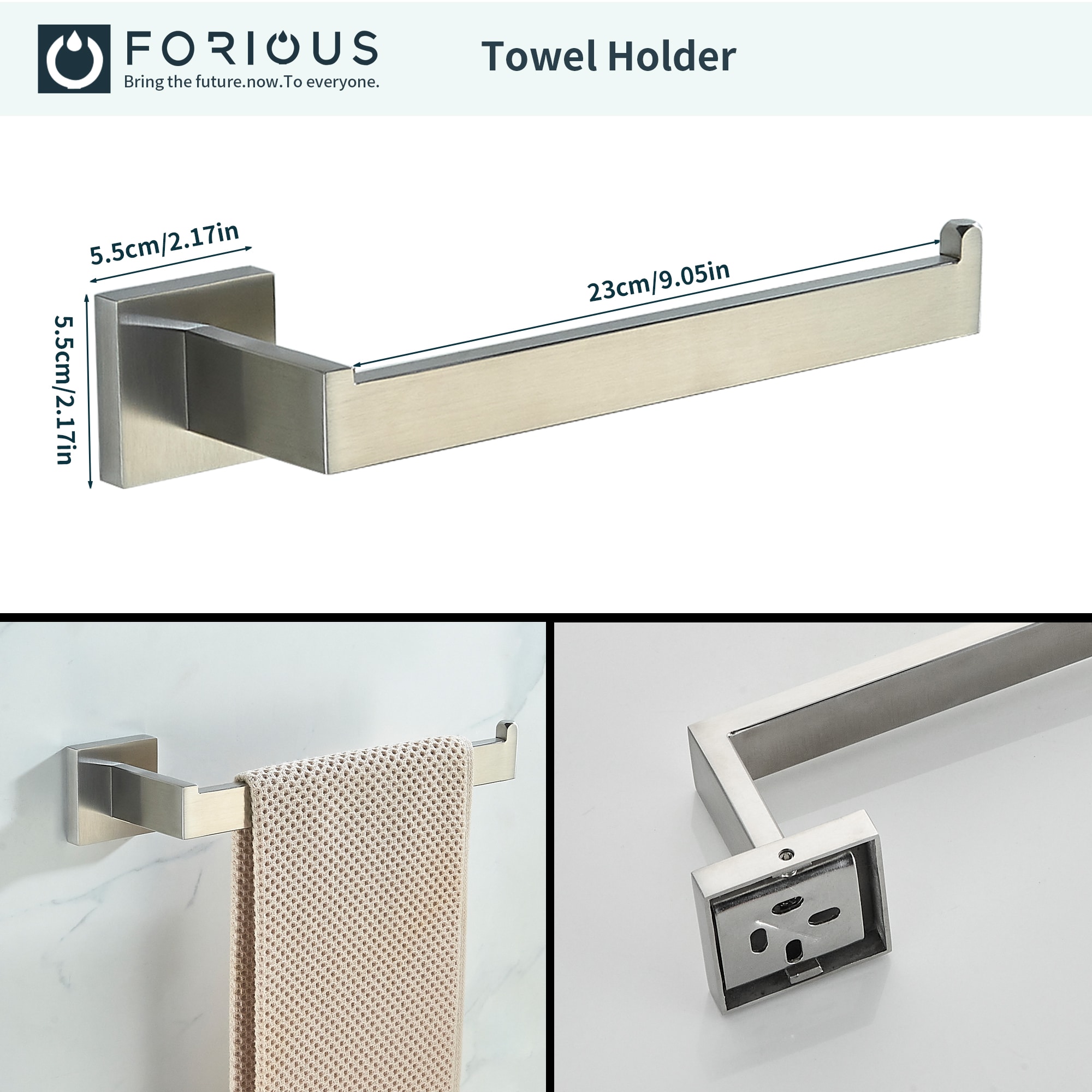 FORIOUS LL19002BN4A Decorative-Bath-Hardware-Kits - View #4