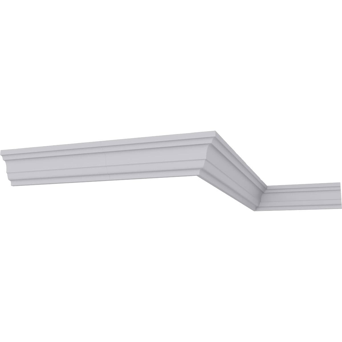Ekena Millwork MLD01X01X01ED-CASE-2 5/8-in T x 1-1/8-in W x 7-ft 10-1/2-in L Primed Urethane MLD01X01X01ED-CASE-2 Crown Moulding 2 -Pack