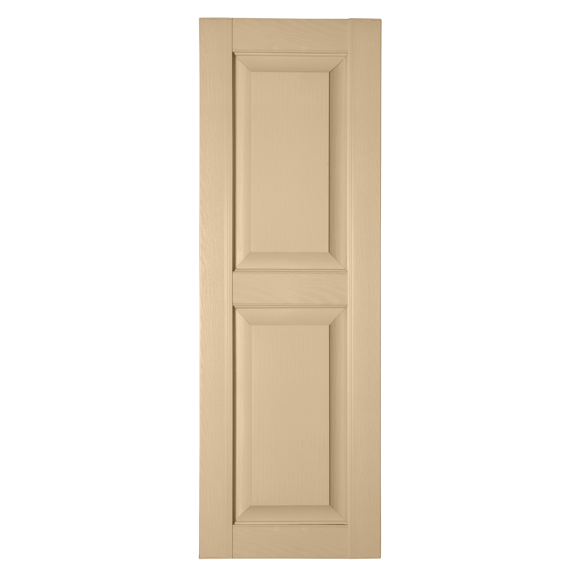RELIABILT RP1678011 16.25-in W x 78-in H Sandalwood Raised panel Polypropylene Exterior Shutters ( 2 -Pack )