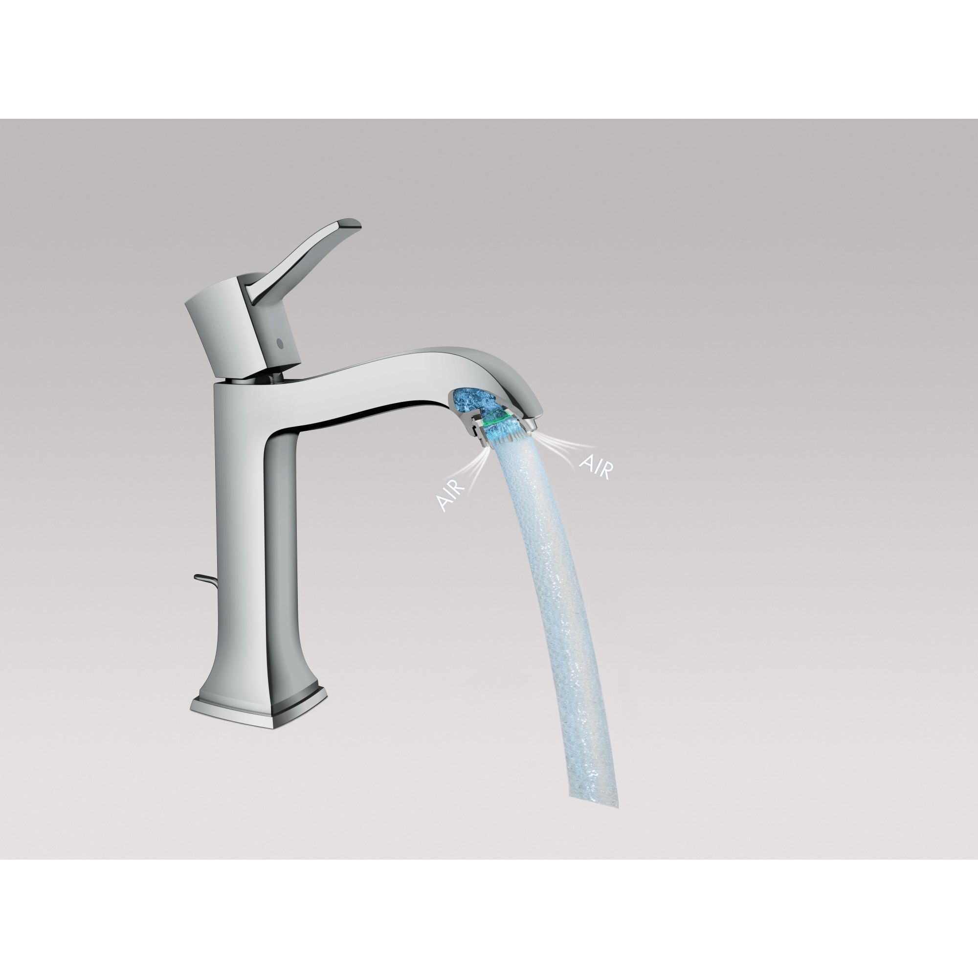 Elegant Polished Nickel Single-Hole Vessel Faucet in Brushed Bronze