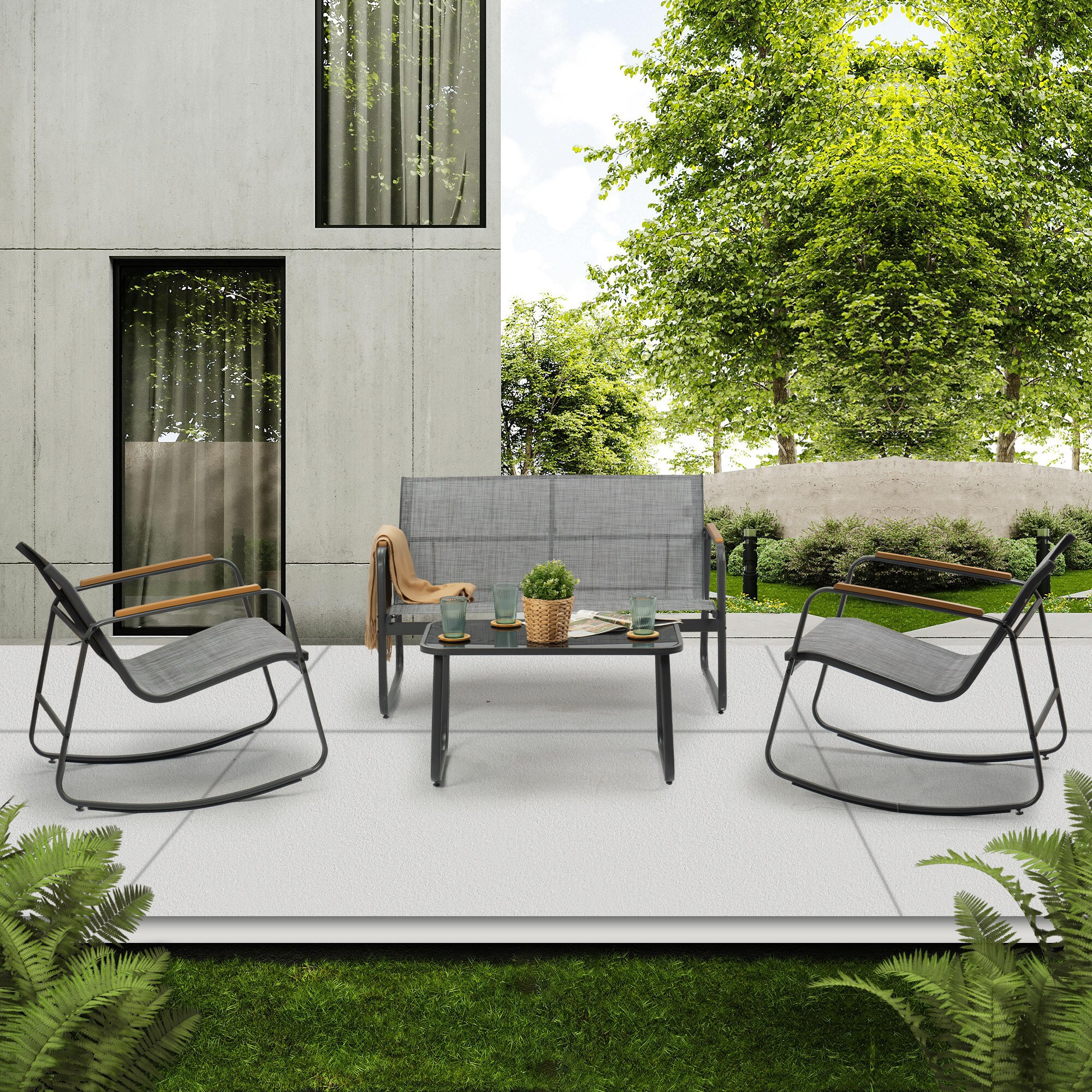 Kozyard KZFR607GR Patio-Conversation-Sets - View #3