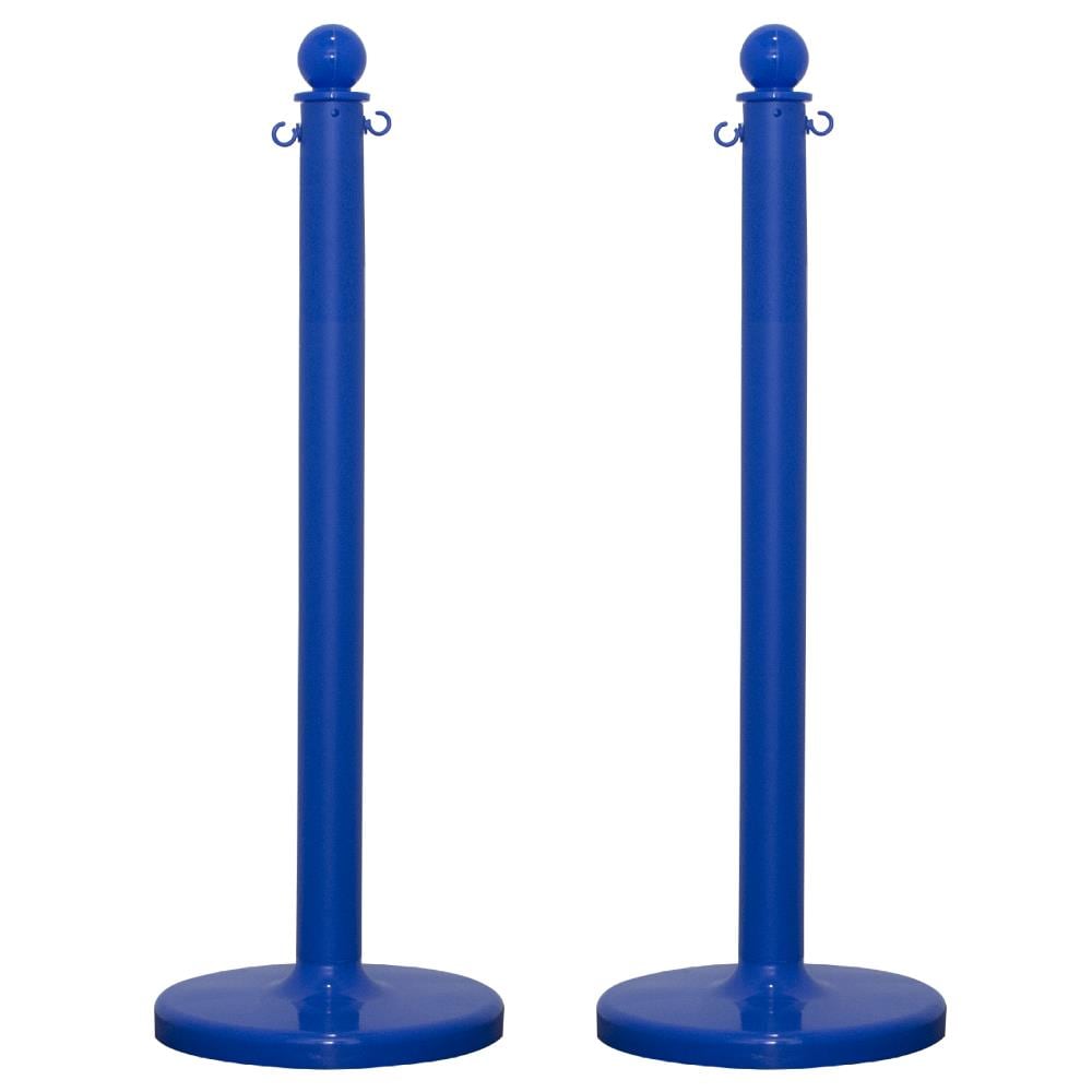 Mr. Chain 96406-2 Blue Medium Duty Stanchion (2-pack)