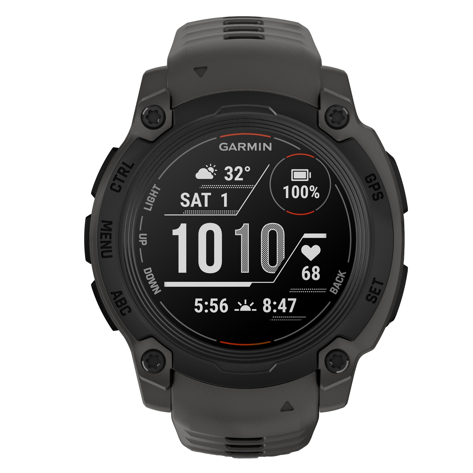 Garmin Instinct E GPS Smartwatch with 40-mm Case Bluetooth Health/Fitness Tracking Navigation Sports Apps 10 ATM (Black/Charcoal)