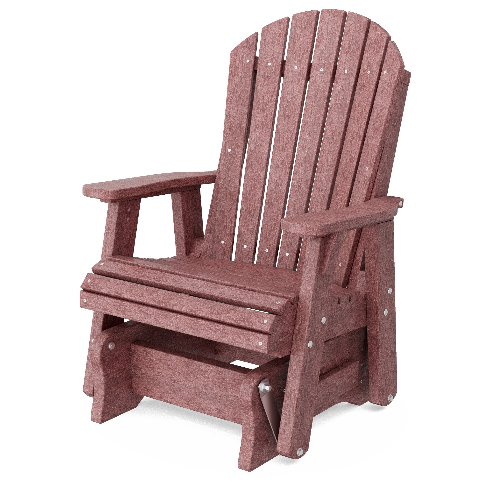 Wildridge LCC-106-CW Heritage 1 -person Cherrywood HDPE Outdoor Glider