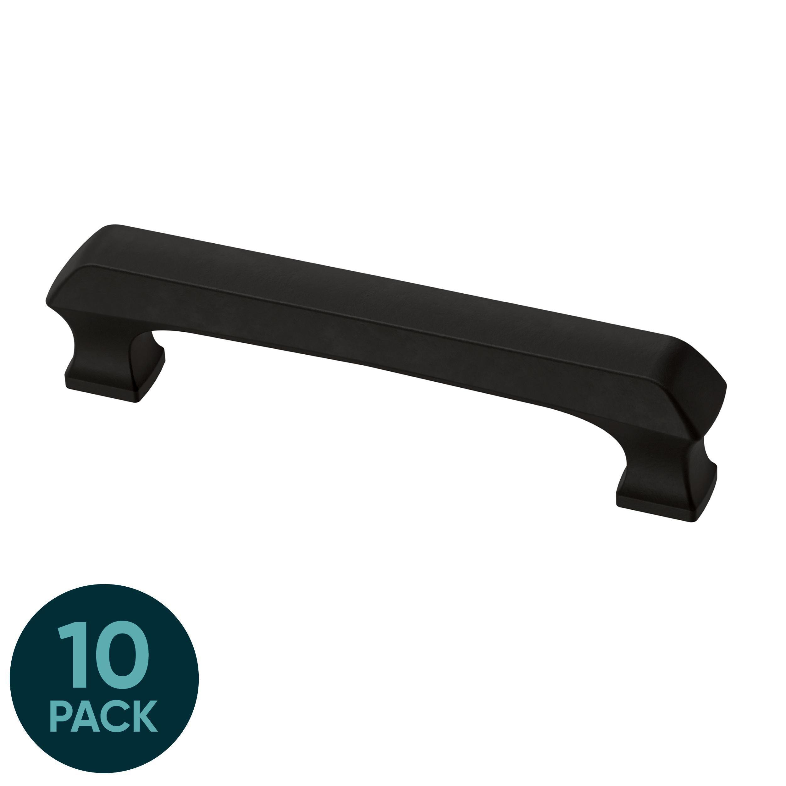 Origin 21 P46407W-FB-K1 Ivy 3-3/4-in , 96mm Center to Center Matte Black Arch Handle 10 -Pack