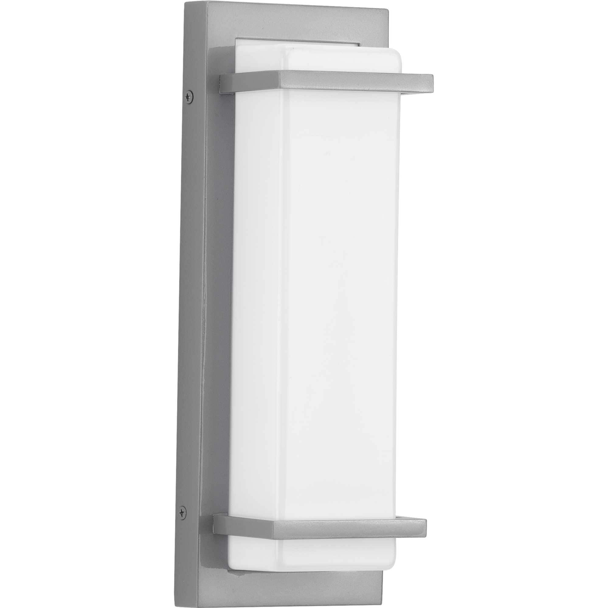 Progress Lighting P560210-082-30 Z-1080 LED 13-in H Gray Hardwired Integrated LED Outdoor Wall Light