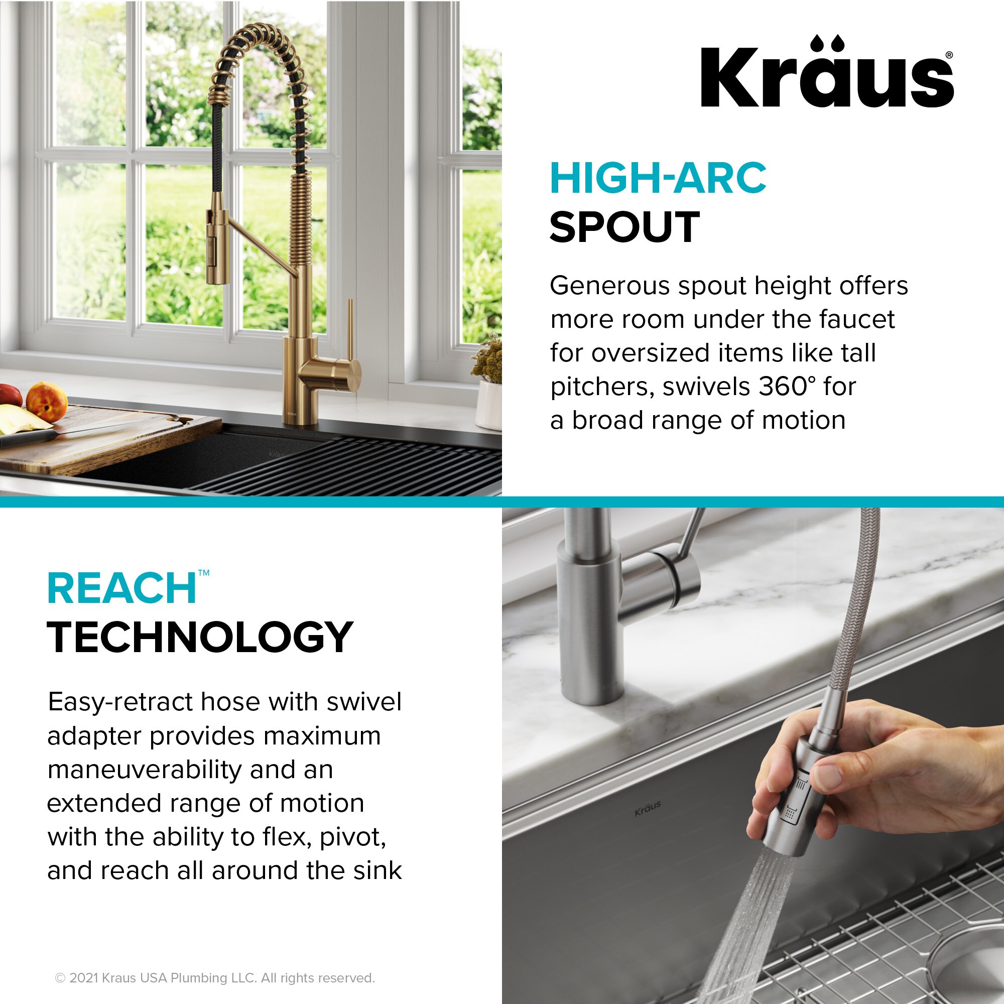 Kraus KPF-2631SFACB Kitchen-Faucets - View #10