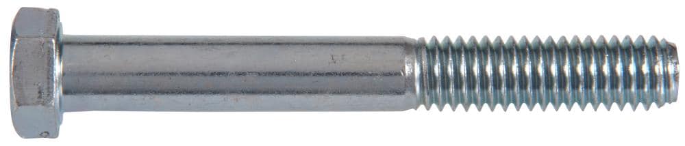Newport Fasteners inch x 1-1 inch Hex Cap Screw Grade Zinc Plated Steel (Quantity: 100 pcs) 4-20 x Hex Bolt Coarse Thread Partially Th - 1