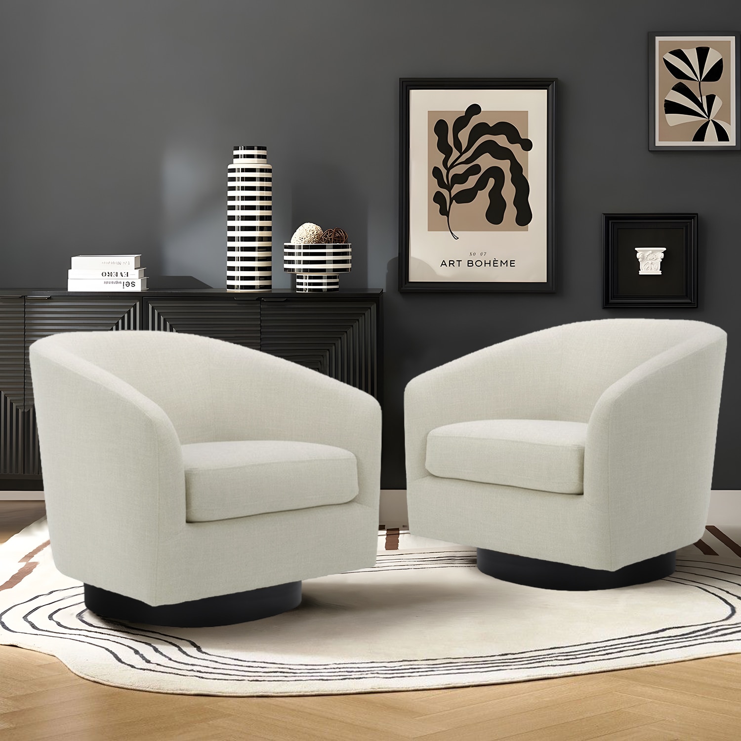 Dreamsidea LS-CH0030-BEIGE-2 chairs - View #2